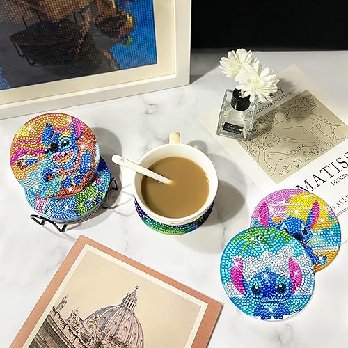 Miniatura 6 de FILASLFT Taladro completo de arte de diamantes de puntada de bricolaje, kits de pintura de diamantes de puntada para adultos, pintura de diamantes