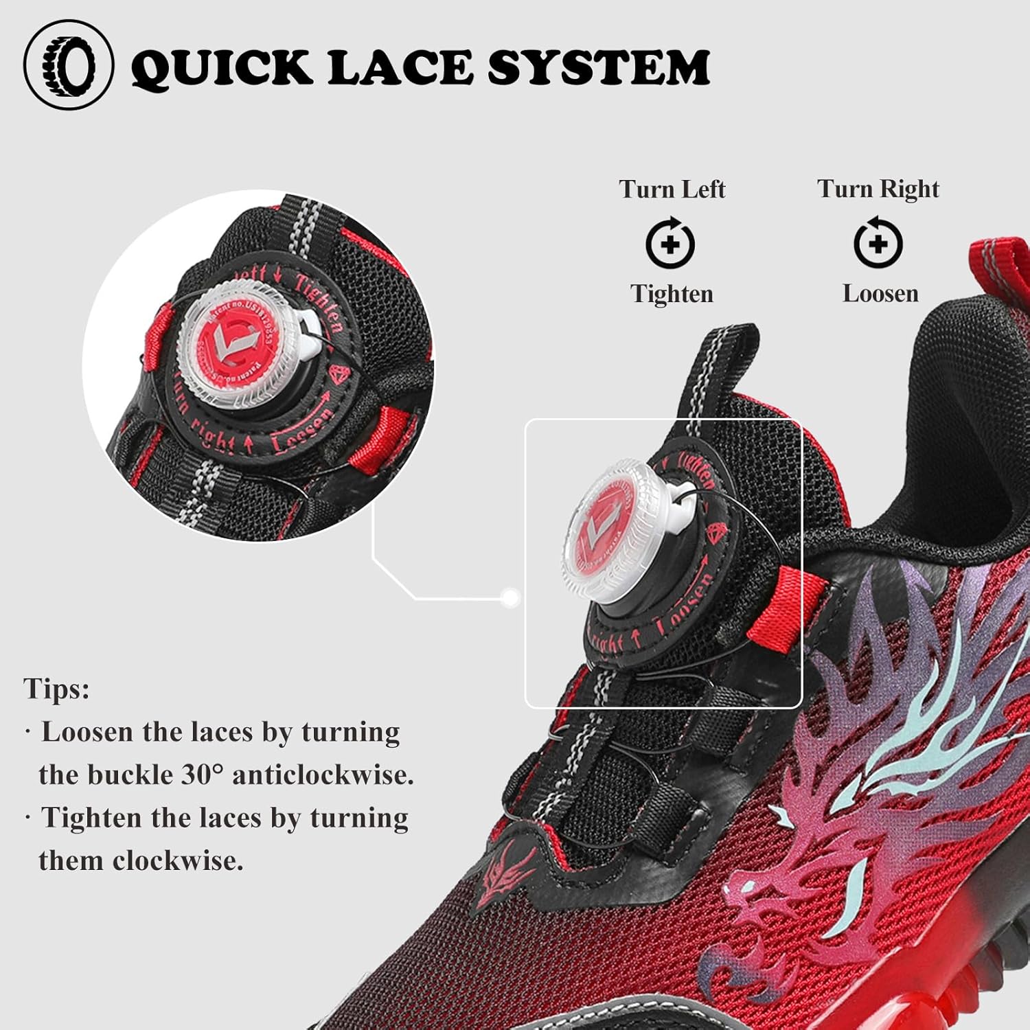 Kids Sneakers Boys Girls Running Tennis Shoes Athletic Sports Casual - Image 6