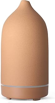 FENGHUANG Essential Oils for Diffusers for Home,Ceramic Diffuser for Essential Oils,Handmade Aroma Diffuser 100ML (Pottery Red)