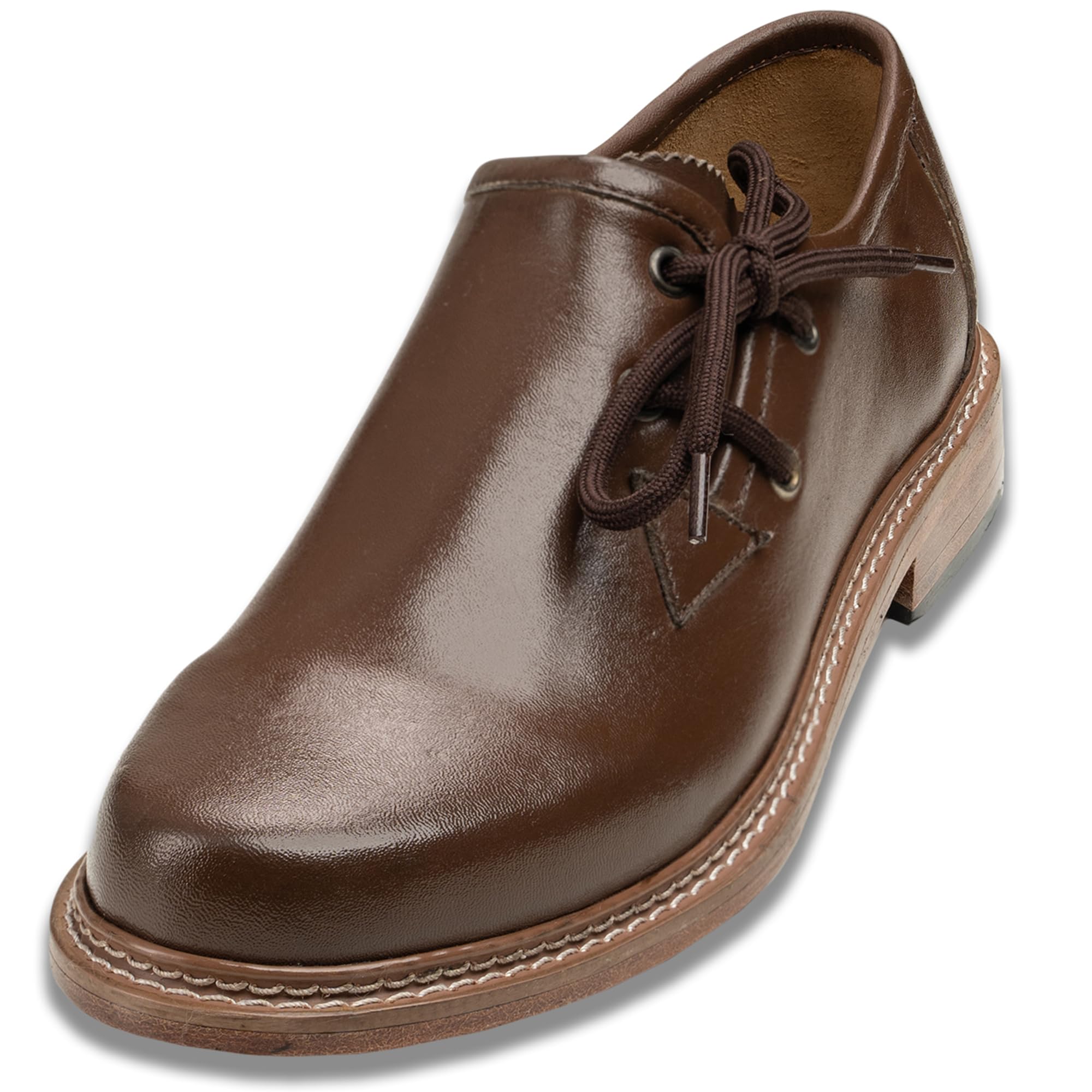 German Wear Haferlschuhe mit Ledersohle Trachtenschuhe Schuhplattler Tanz Schuhe
