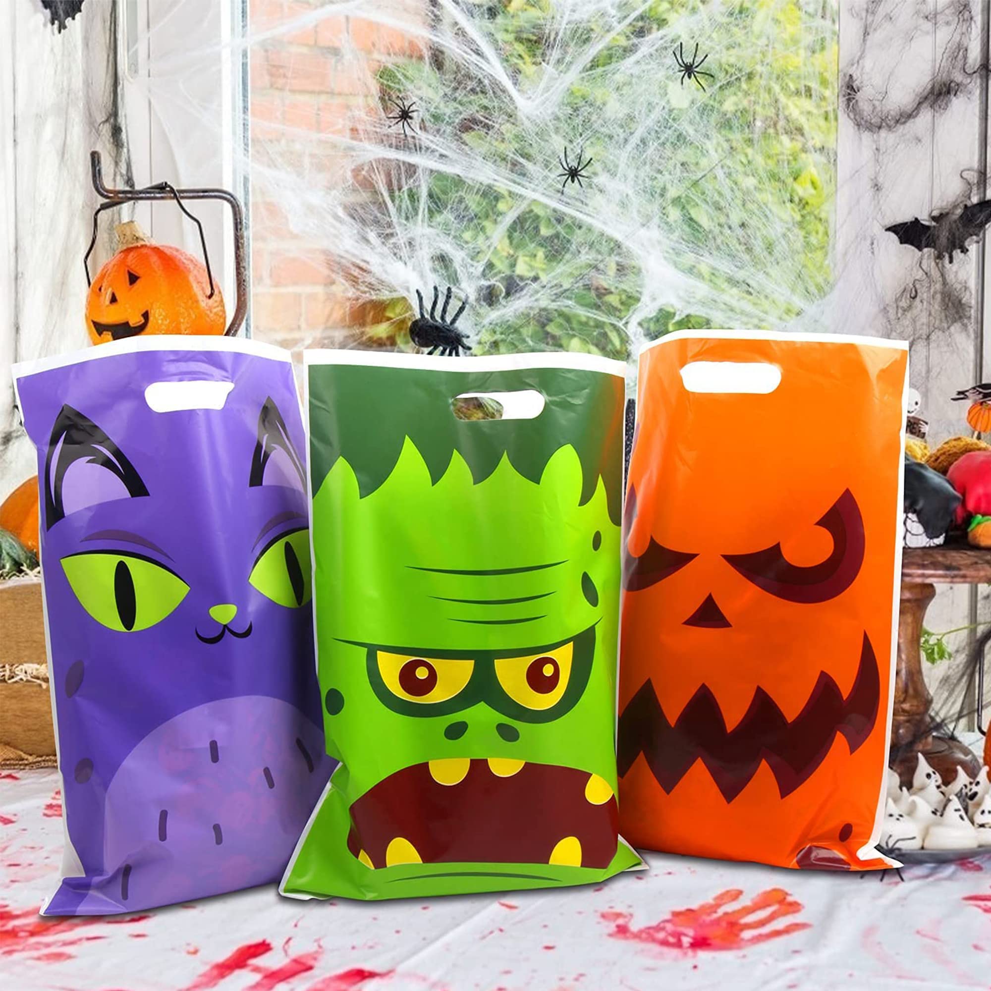 Amazon | DERAYEE ハロウィーン 巾着袋 ビニール袋 ラッピング袋