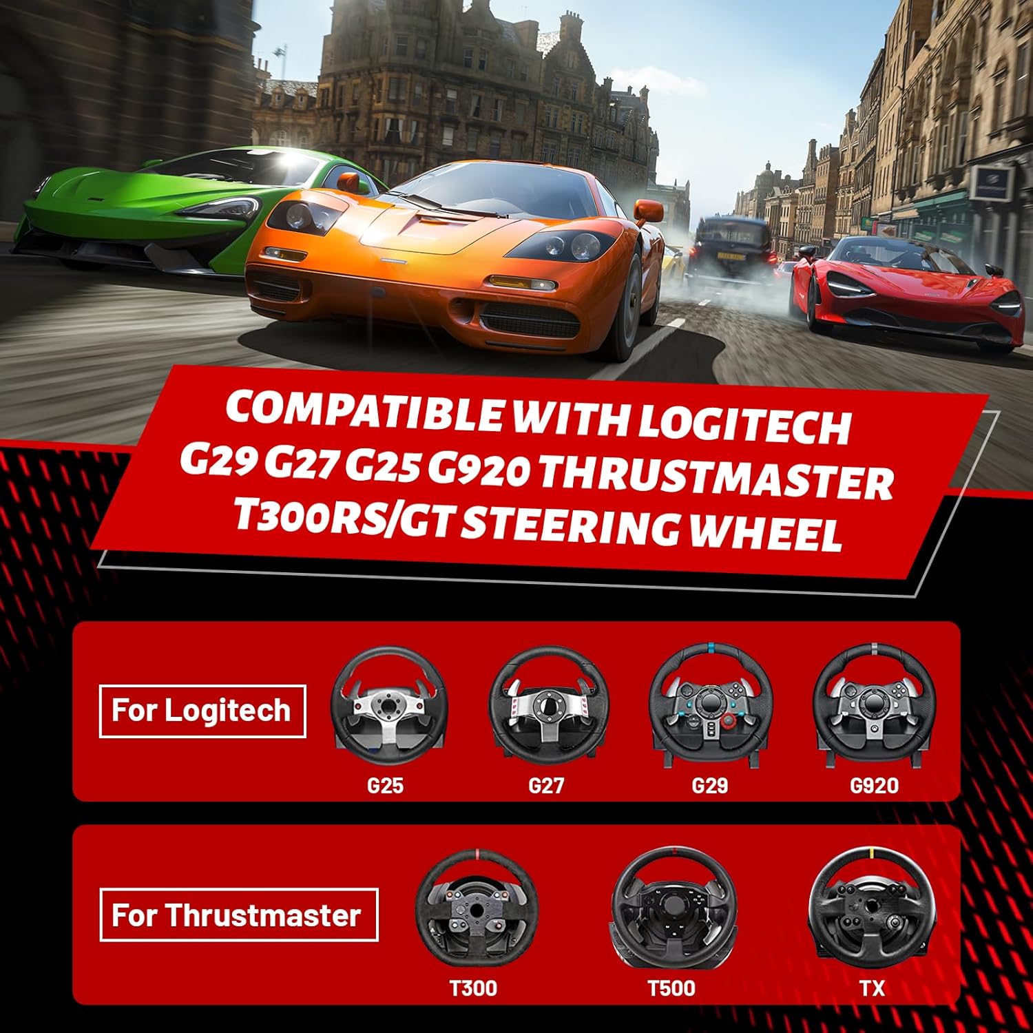 USB Simulator Shifter Compatible with Logitech G29 /G27 /G25 /G920 T300RS/GT Steering Wheel , Applicable for ATS ETS Dust WRC Sim Racing Games H Shifter with Carbon Fiber Grip - 7+R Black(PC System)