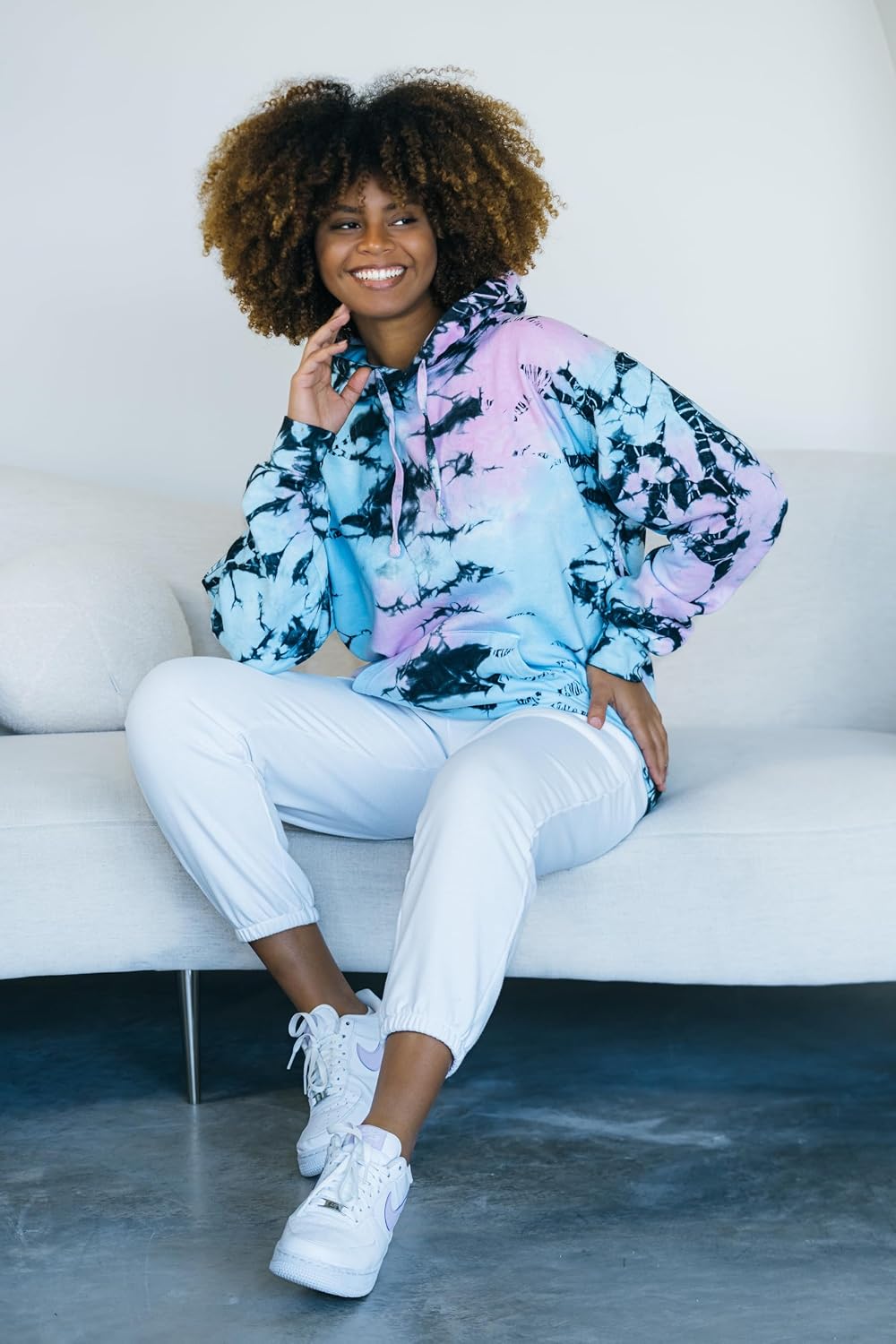 Colortone Tie Dye Pullover Hoodies for Women and Men - Classic Fit Sweatshirts