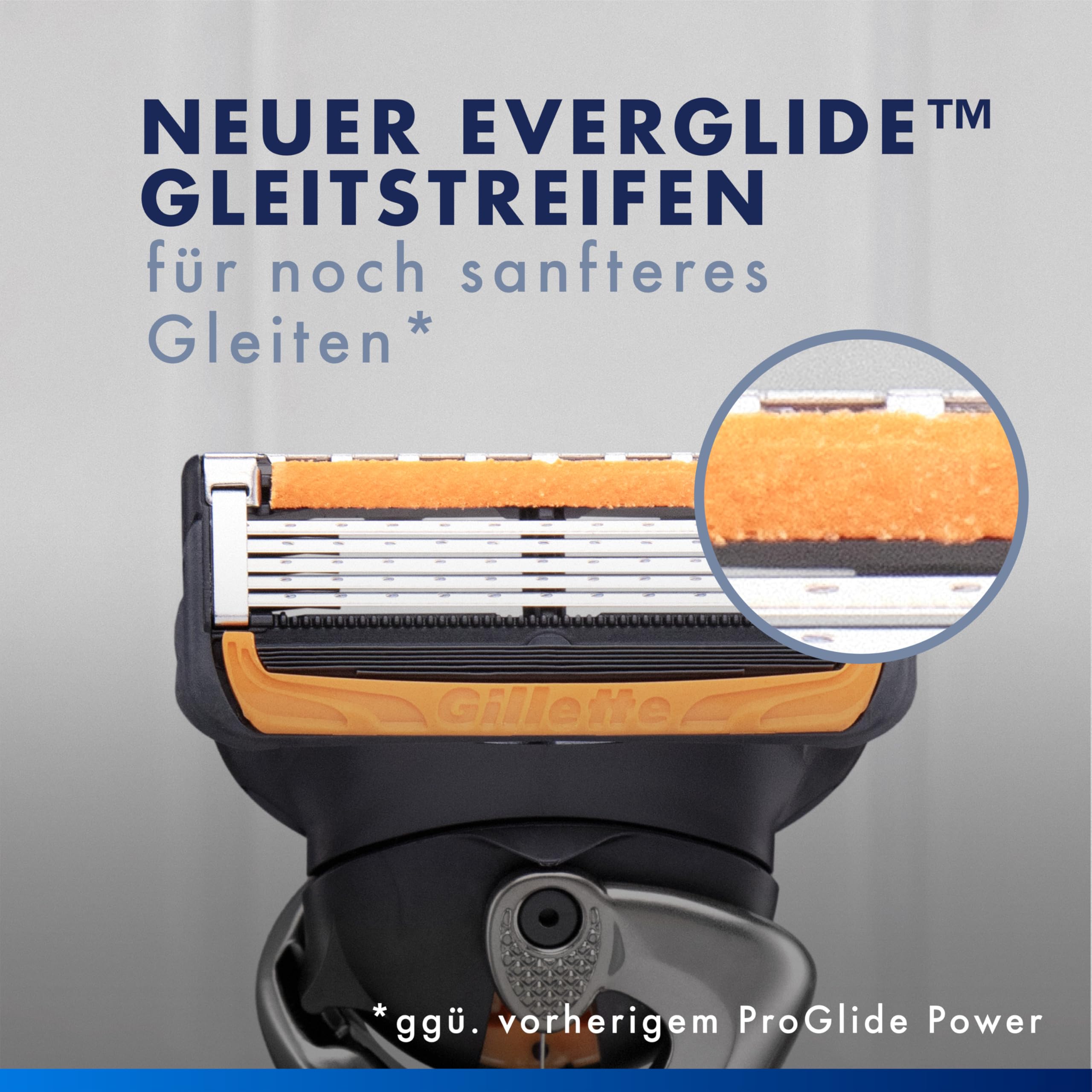 Gillette Proglide Power Rasierklingen, 12 Original Ersatzklingen, Schwarz | Nassrasierer, 2X Gleitstreifen vor Und Nach Den Klingen für Unglaubliche Gründlichkeit Und Komfort