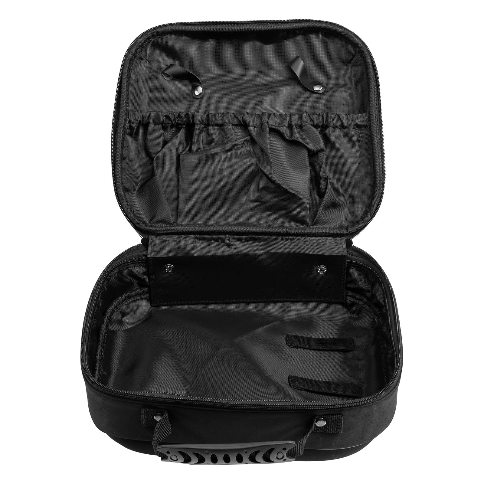 Tragbare Haartrocknertasche und Clips Organizer mit Sicherer Aufbewahrung aus Eva in Schwarz für Friseurwerkzeuge für Friseurbedarf im Haarsalon und Unterwegs