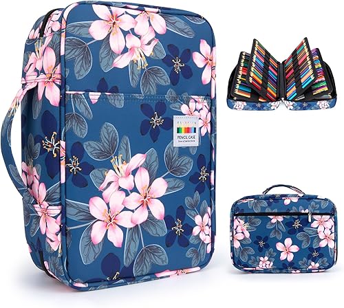 YOUSHARES Estuche organizador de 300 ranuras para lápices de colores, con práctico envoltorio y cremallera, soporte multicapa para lápices de YOUSHARES Estuche organizador de 300 ranuras para lápices de colores, con práctico envoltorio y cremallera, soporte multicapa para lápices de