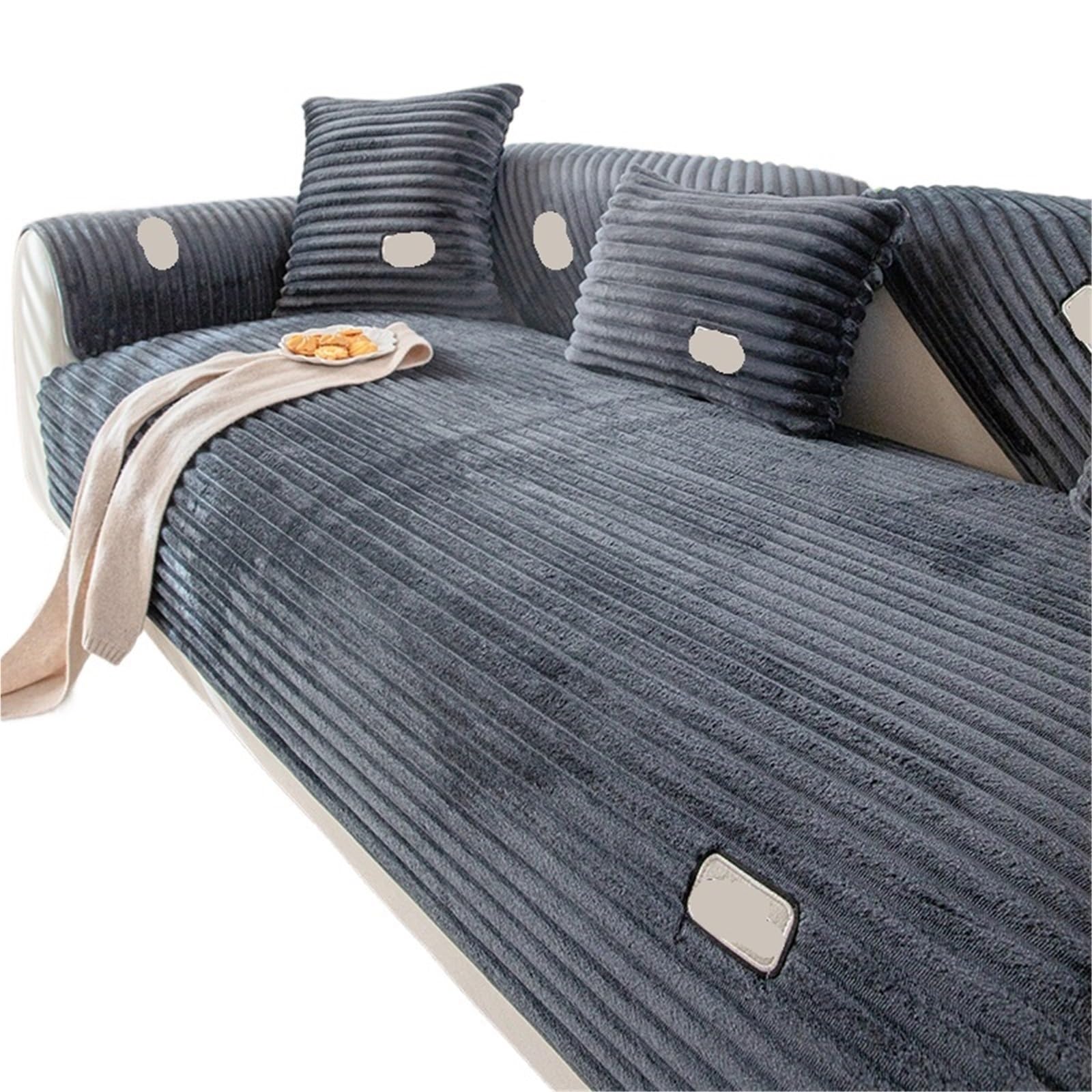 Housse de protection de canapé P épaisse Winterfell gris 110x210 protège-canapé chien