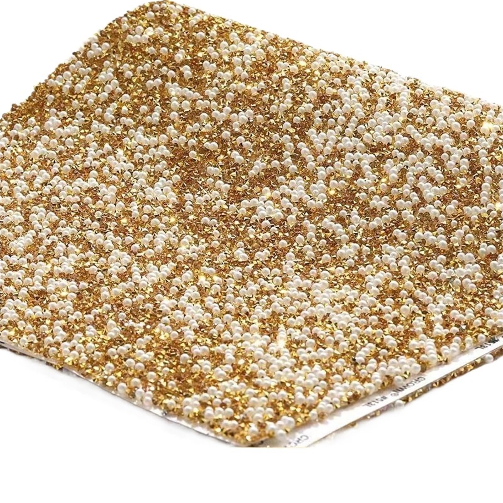 Decorazione per la casa, Rotoli a Colori DIY, Applicatore di Finiture in Nastro di Strass di Cristallo Autoadesivo, Scarpe, Abiti, Rotoli di Nastro, Artigianato(Gold)