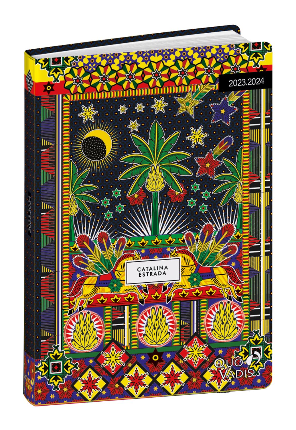 Quo Vadis - Collection: Catalina Estrada EUROTEXTAGENDA School Diary - Daily Planner - Format: 12 x 17 cm - Motif: Astro - Year 2023-2024