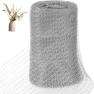 OFFCUP Kupfergeflecht, 12,7 cm x 12 m Edelstahlzaun, Schneckenschutznetz, Schneckenzaun, Obstpflanzenschutz, Gartenwolle, Mäuseschutz