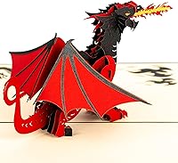 Vista 7 de Devine Cards - Tarjeta desplegable de dragón Tarjetas de cumpleaños 3D para mujeres, niños, mamá y papá Tarjetas de felicitación Love