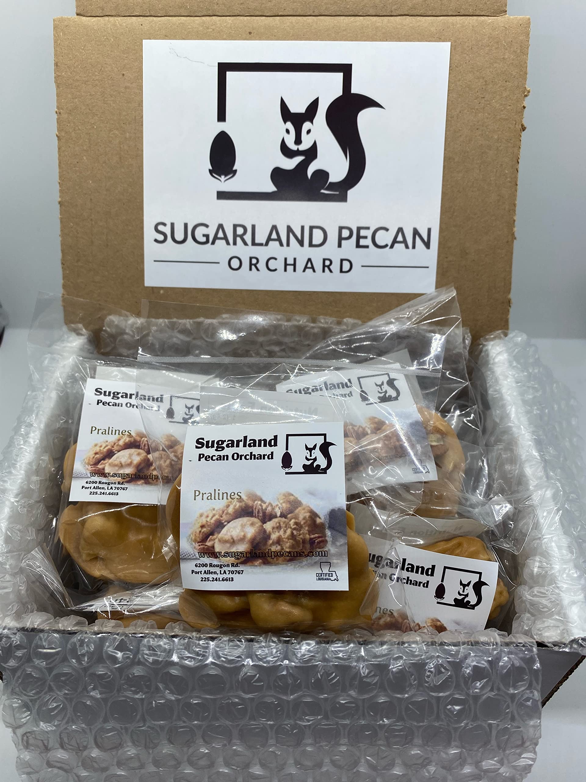 Sugar Land Pecan Orchard - South Louisiana Creamy Pecan Pralines - Individually Wrapped, Fresh Made to Order (Original, 10 pack)