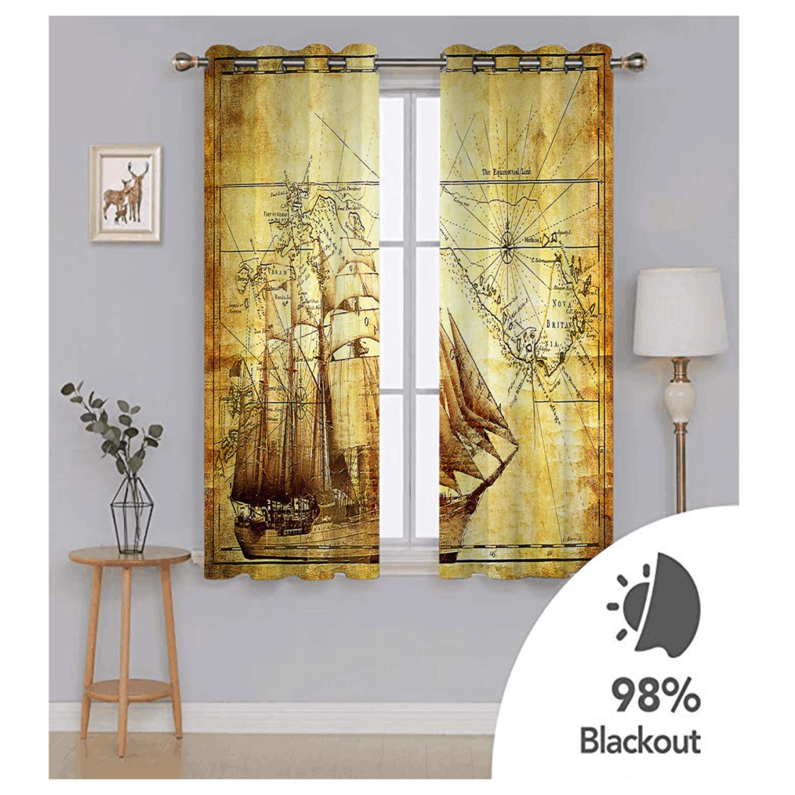 Rideaux Occultants 3D Voiture Dessin Animé Enfants – Lot De 2 Panneaux 100x160 Cm – Isolation Thermique & Phonique, Oeillets Métalliques, Imprimé Fun Pour Chambre Bébé Ou Salon