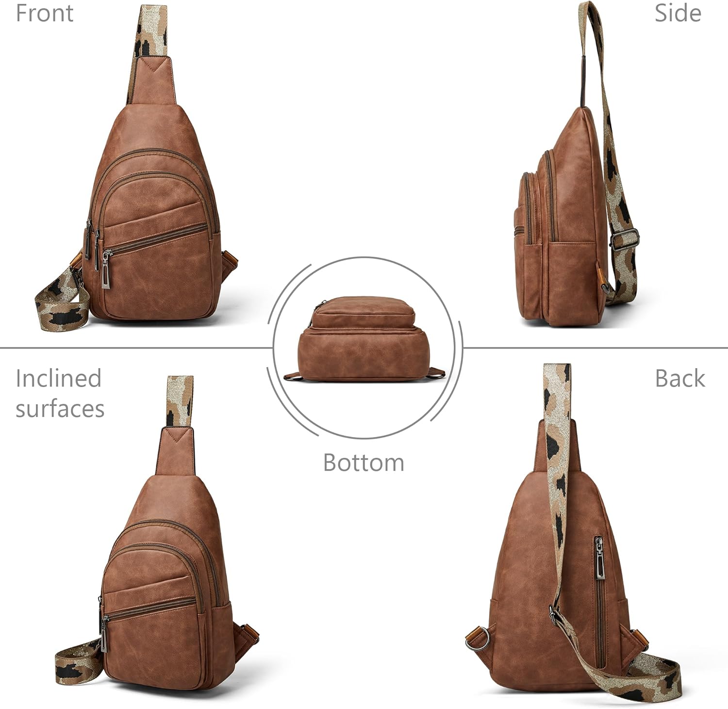 Sling Bag Crossbody Bags for Women Small Cross Body Bag Fanny Packs Chest Sling Purse for Daily Travel Leisure Sport - Image 9