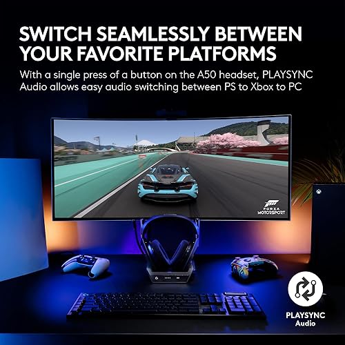 Miniatura 3 de Logitech G Astro A50 Auriculares inalámbricos multiplataforma para juegos + estación base para PS5XboxPC conmutador de audio PLAYSYNC, 16bit48kHz