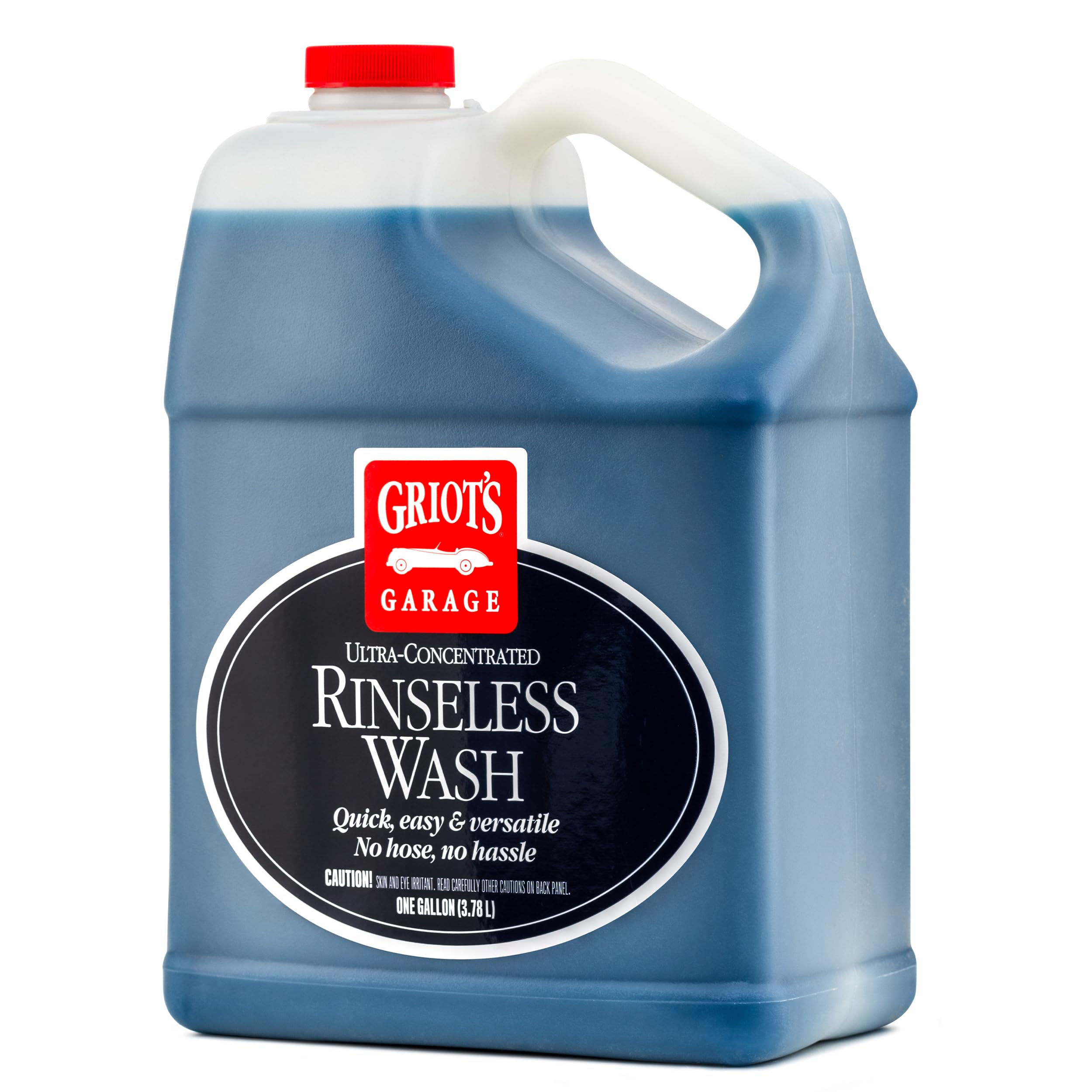 Griot's Garage Rinseless Wash for Car Cleaning and Detailing, No-Rinse Vehicle Washing, Dilutes Into Detailer, Clay Bar Lubricant, 10488, One Gallon