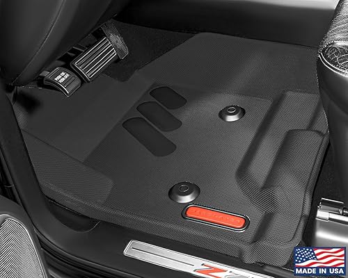 Miniatura 3 de BaseLayer Alfombrillas delanteras para SilveradoSierra (2014-2018), SilveradoSierra HD (2015-2019), Silverado LD (2019)  Tapetes impermeables de