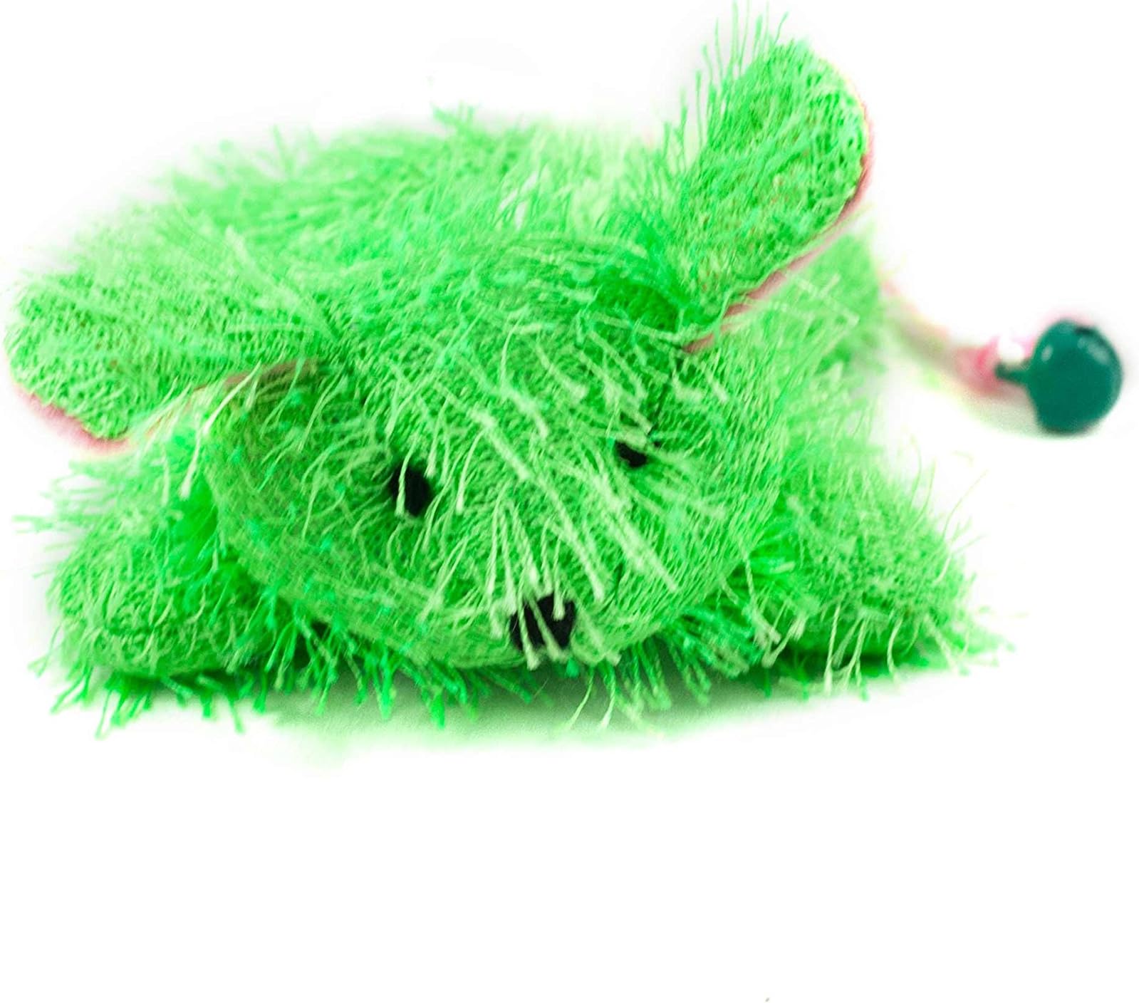 Amazing Pet Products Frizzy Friends, Catnip Toy with Bell, Green