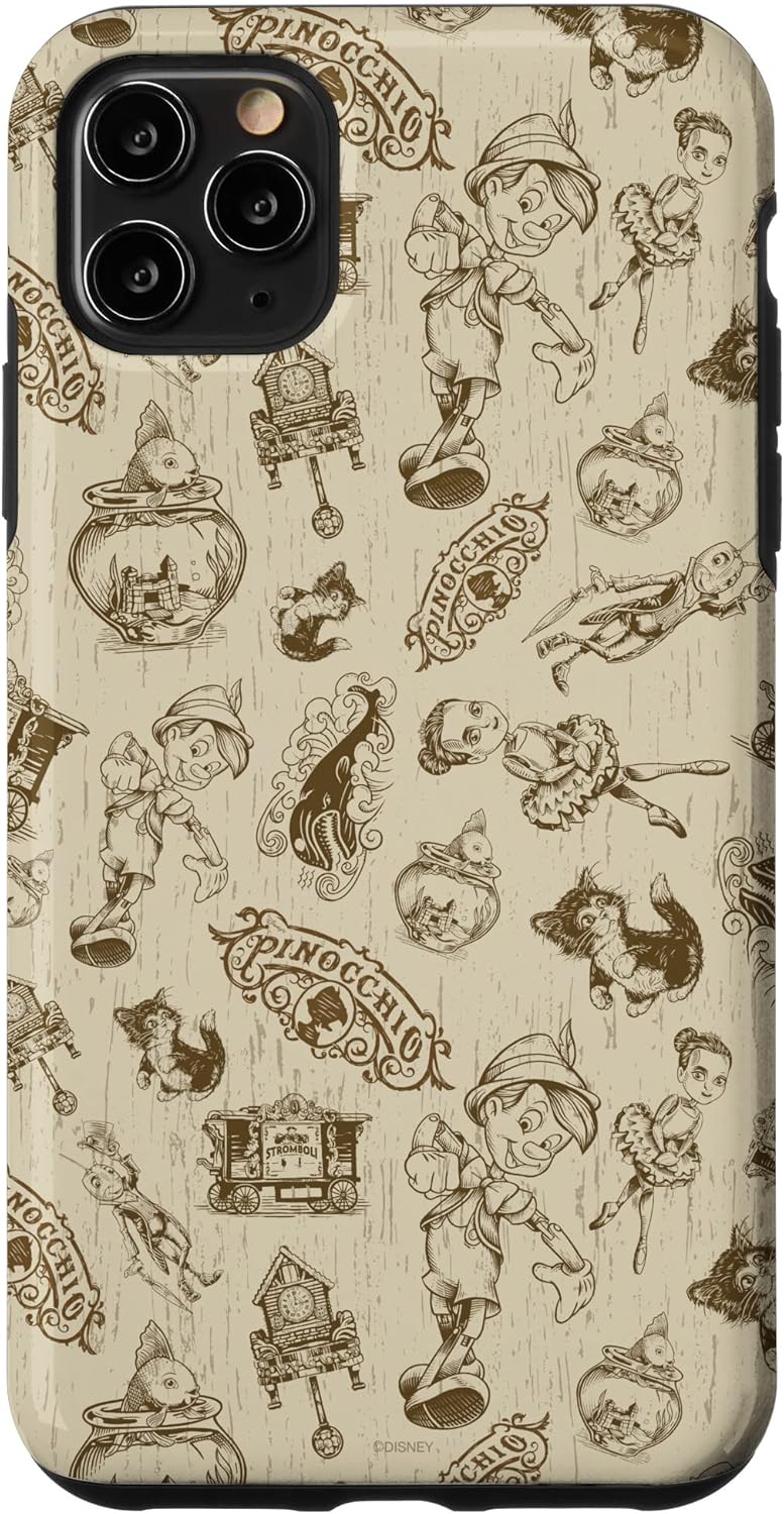 iPhone 11 Pro Max Disney Pinocchio Character Pattern Case