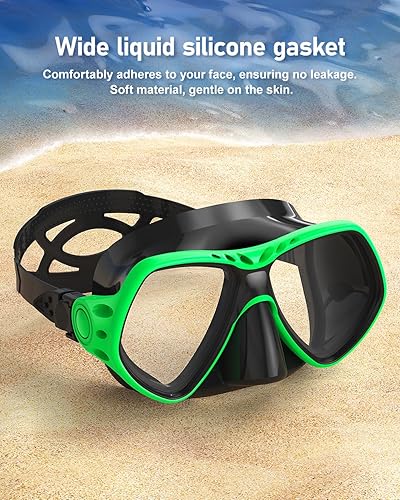 Miniatura 7 de Swim Goggles with Nose Cover, Anti-Fog and Anti-Leak Clear Snorkeling Mask for Adults and Teens, 9 Colors