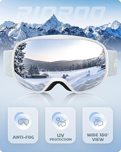 Miniatura 3 de Gafas de esquí para niños, gafas de nieve, regalos para niños y niñas, compatibles con gafas OTGcasco, protección UV
