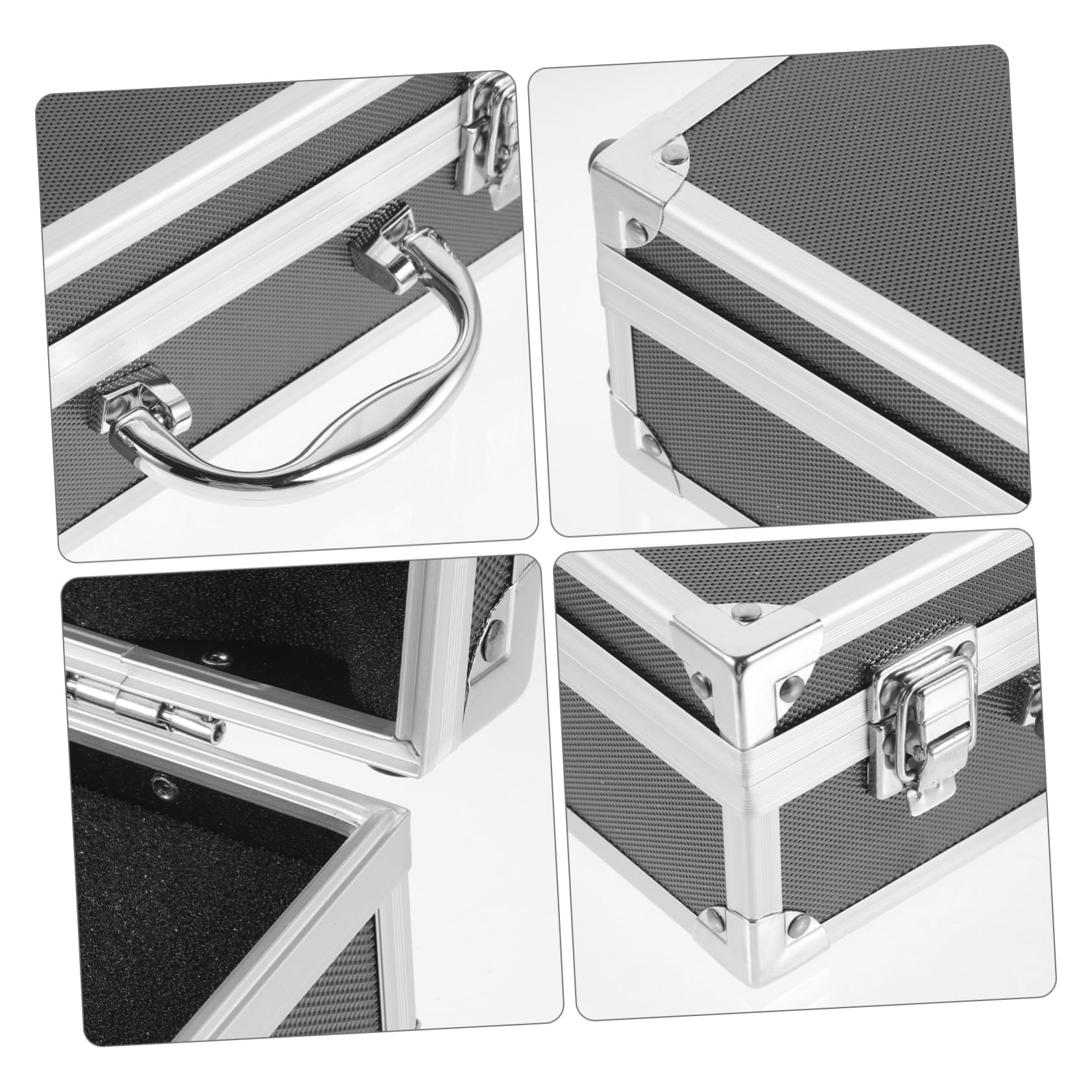 Cassetta Attrezzi in Lega di Alluminio Leggera e Resistente, Organizer Portatile per Utensili Design Anti-deformazione per Accessori da Viaggio