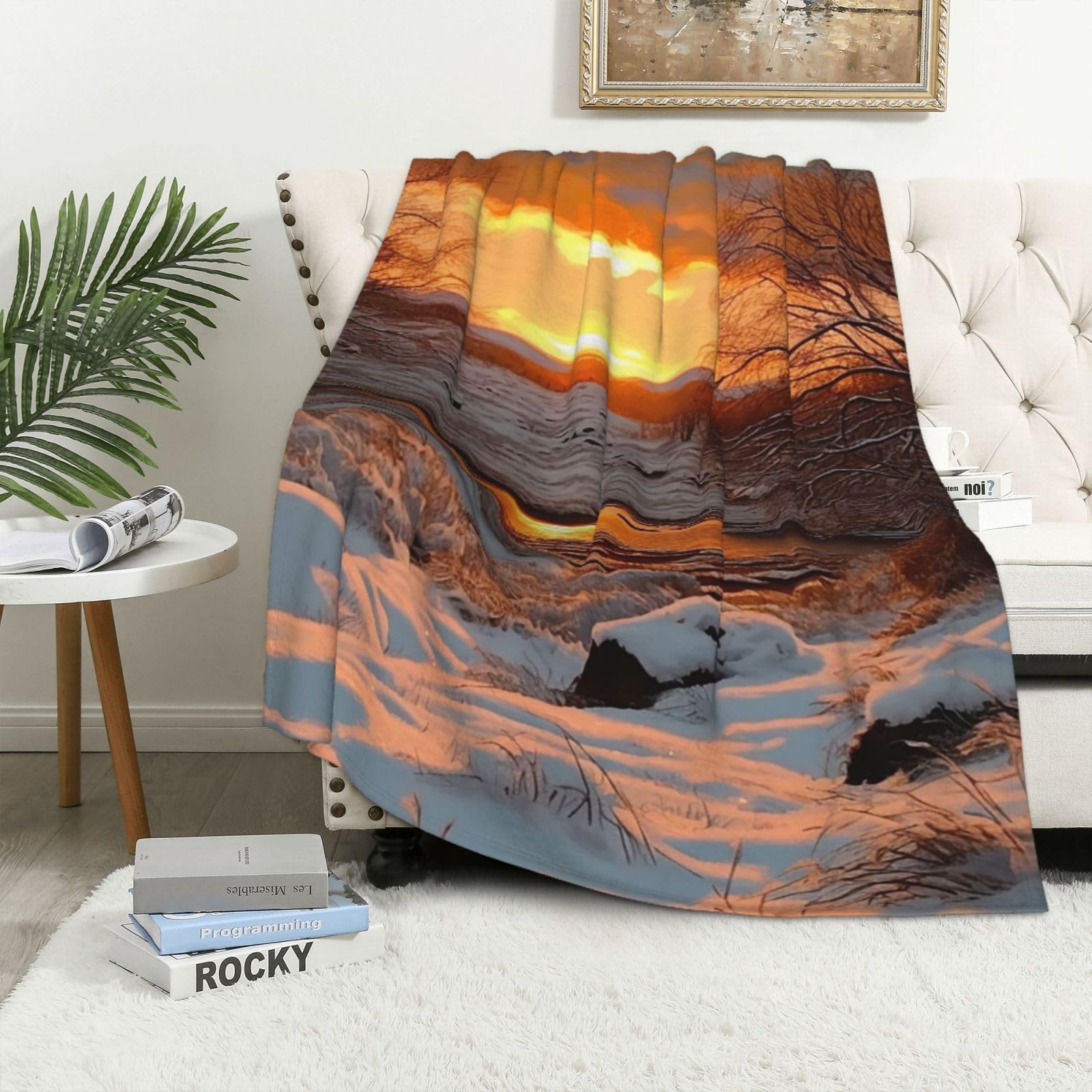 Couverture flanelle réversible pour lit remède parfait contre le froid du salon et du lit