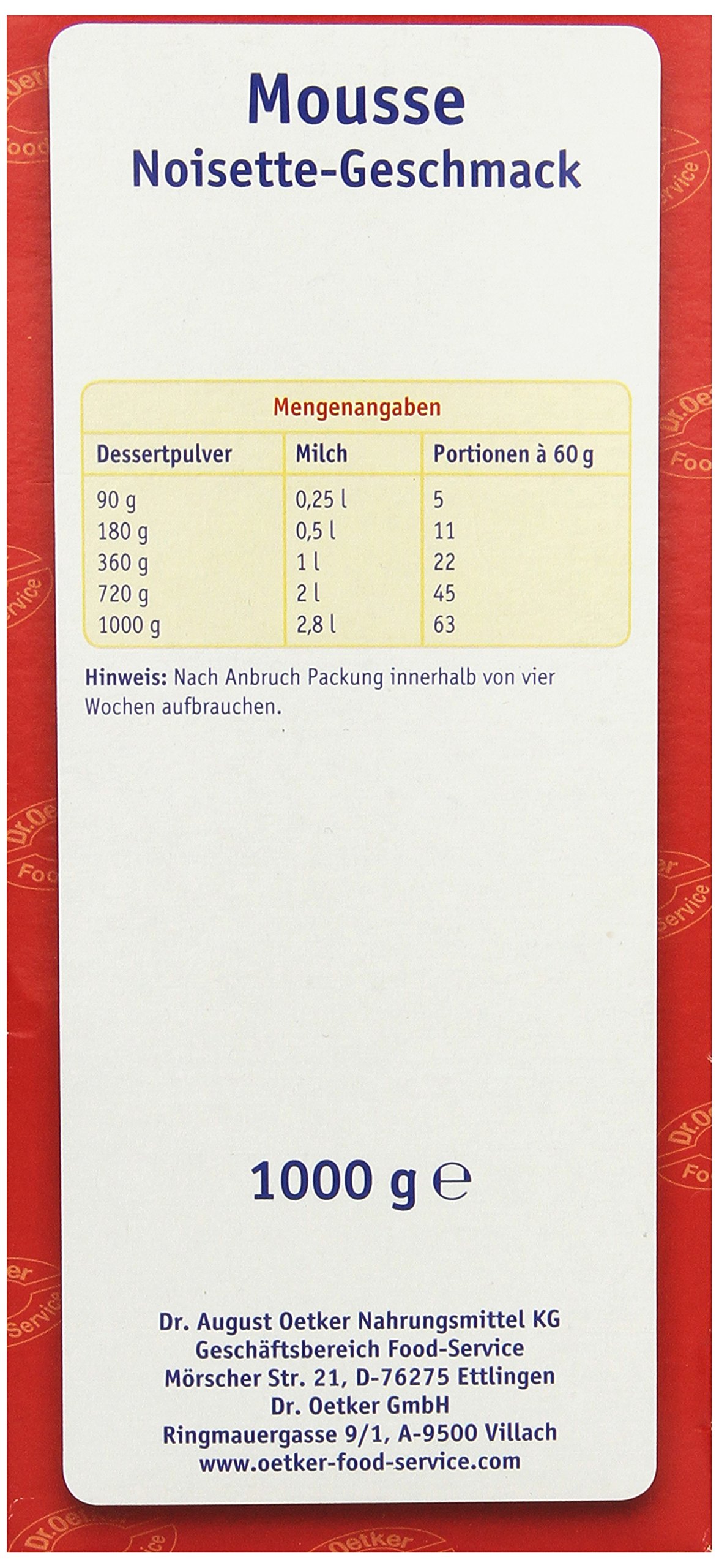 Mousse au Noisette, 1er Pack (1 x 1000 g)
