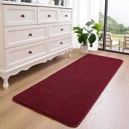 Miniatura 7 de Alfombra de pasillo para dormitorio, alfombra mullida para mesita de noche, cocina, lavandería, entrada, interior, suave espuma viscoelástica,