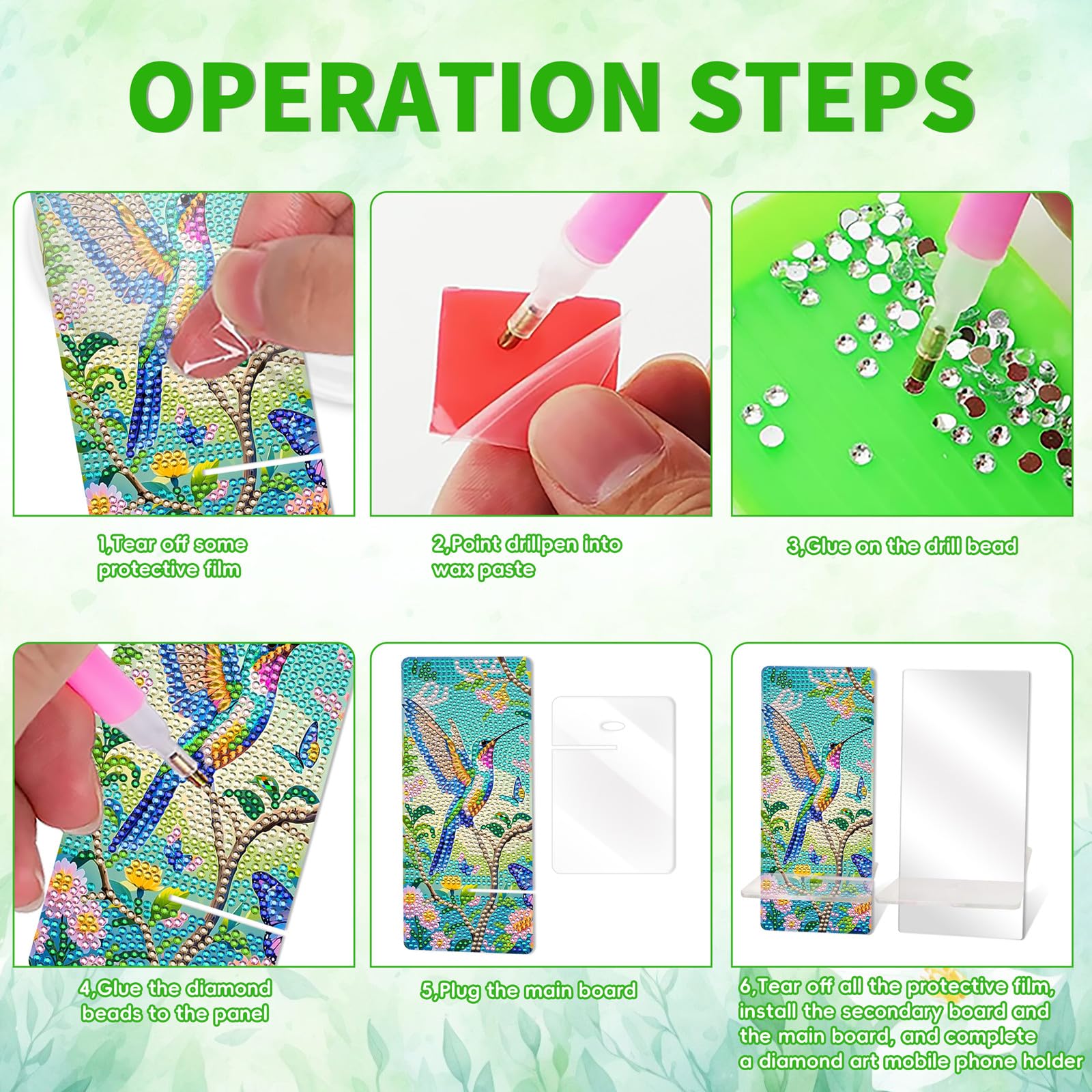 Diamond Painting Phone Stand & Mirror - NUFTVI -6