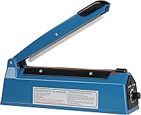 Yeler 8 Inch Impulse Heat Sealer for PE PP Plastic Bags - Manual Adjustable Temp Bag Sealer with Extra Replacement Element