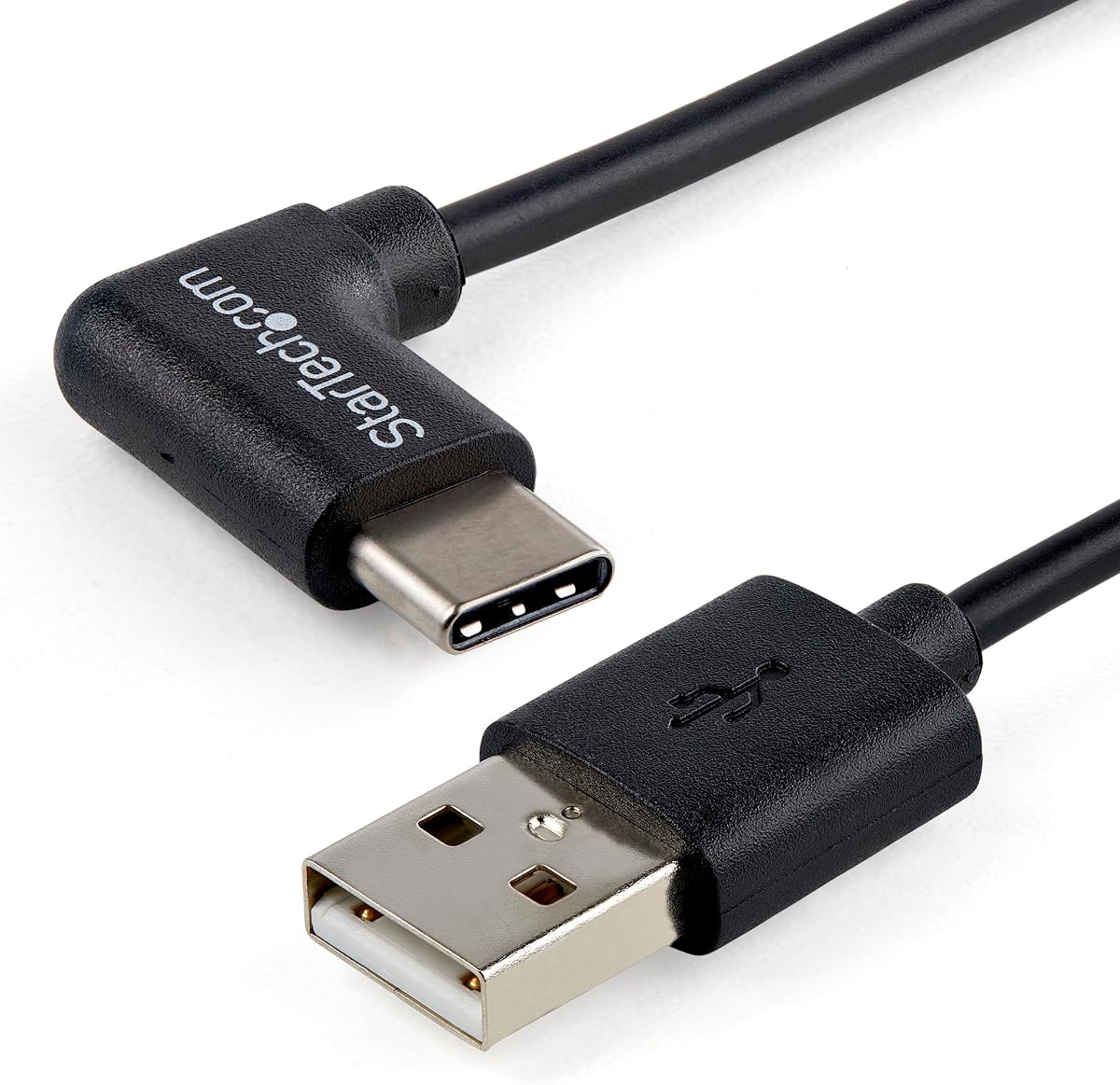 StarTech Cable de carga en ángulo recto USB-A a USB-C de 3,3 pies/1 m, 3 A (USB2AC1MR)