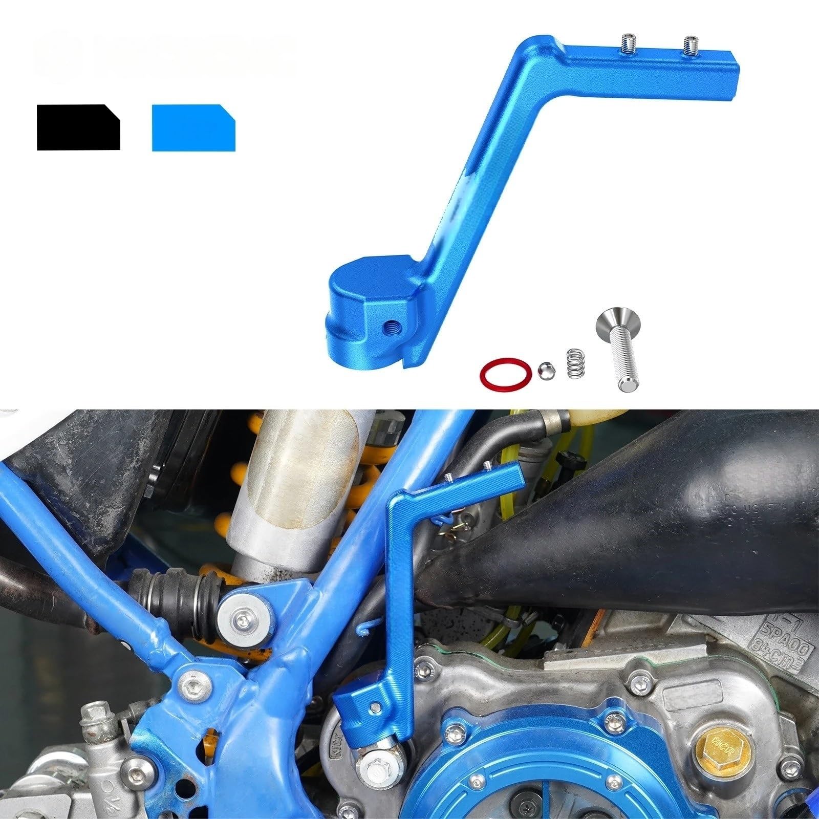Estriberas de Moto for Y&AMAHA YZ85 YZ 85 2002-2018 2017 2016 2015 2014 2013 Pedal de Palanca de Arranque de Arranque 7075 Aluminio Motocross