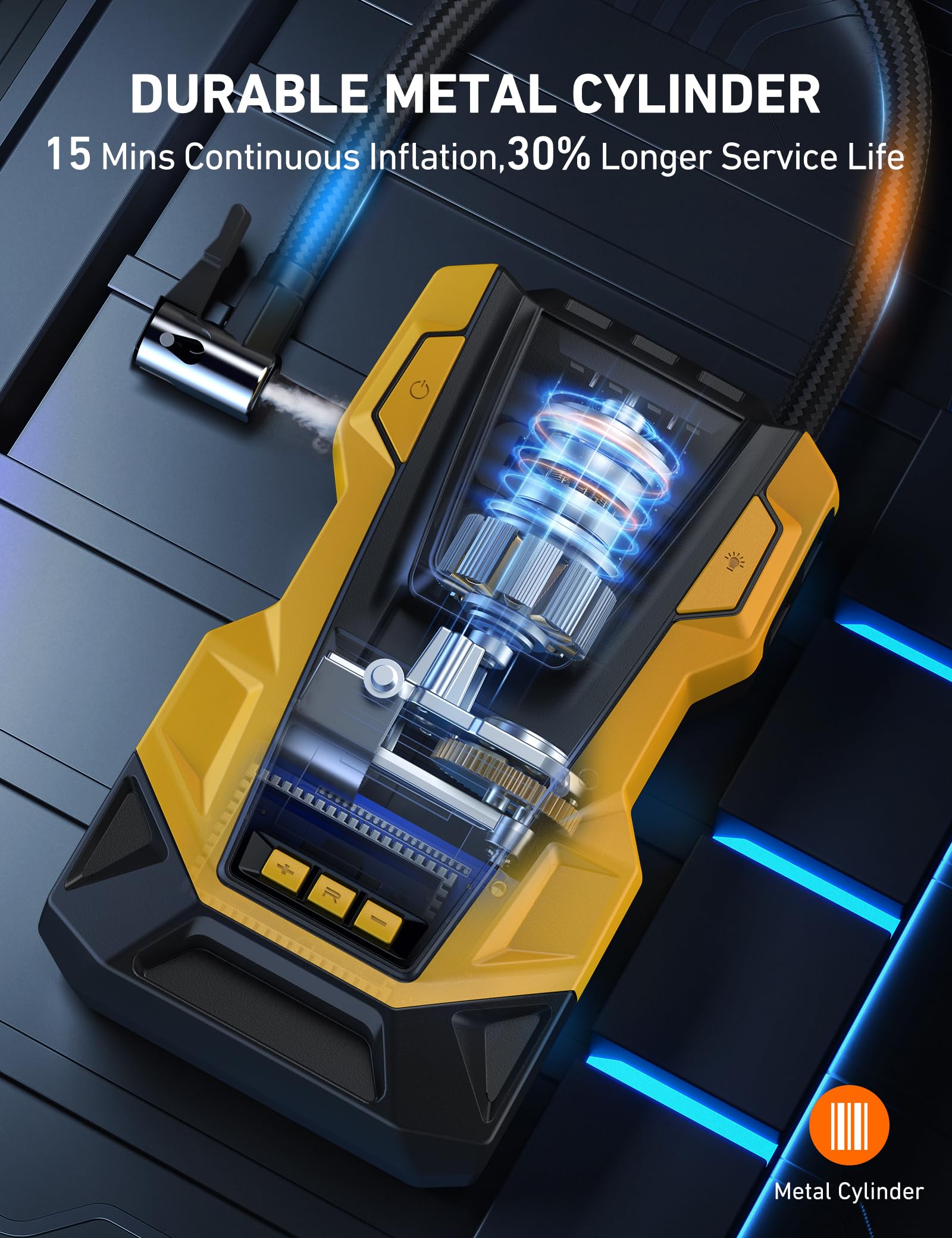 AstroAI AC/DC Tire Inflator Portable 150PSI Air Compressor Tire Air