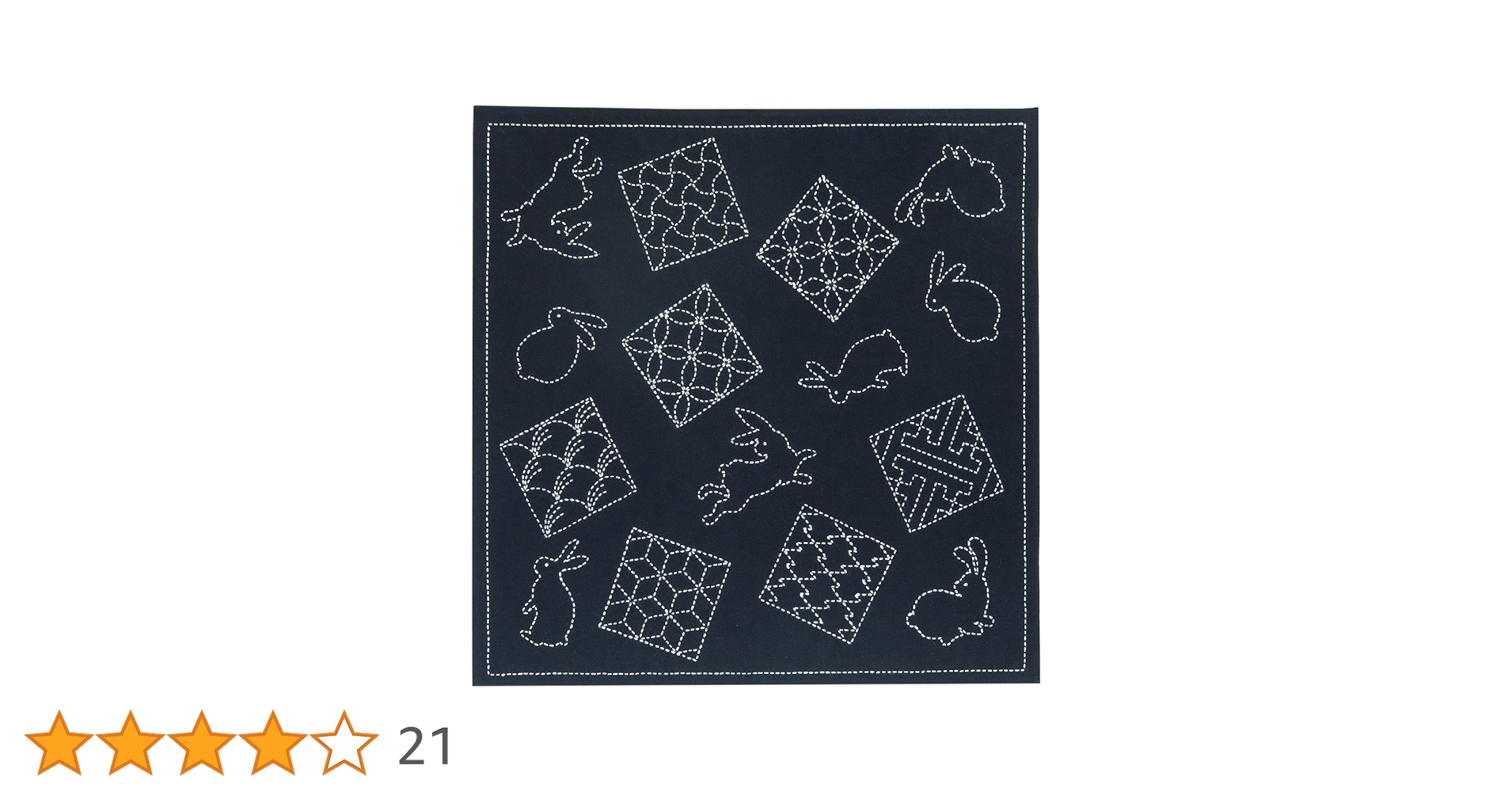 Amazon | オリムパス製絲 刺し子キット マルチクロス うさぎと