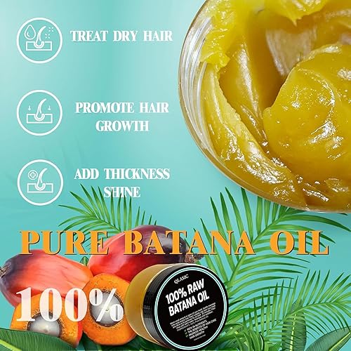 Miniatura 4 de QLASIC Aceite de batana crudo para el crecimiento del cabello, fácil aplicación para hidratación y crecimiento intensivos, 100% puro, nutre y