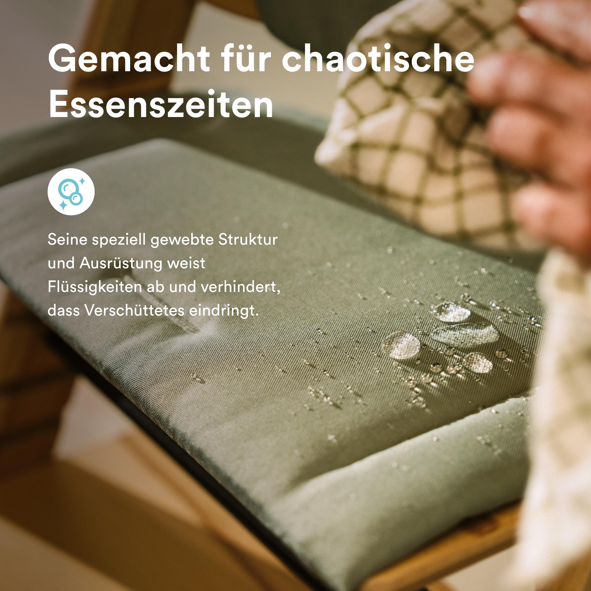 Stokke Tripp Trapp Kissen, Glacier Green – Kompatibel mit allen Tripp Trapp Stühlen & Babysets – Flüssigkeits-, flecken- & schmutzabweisend