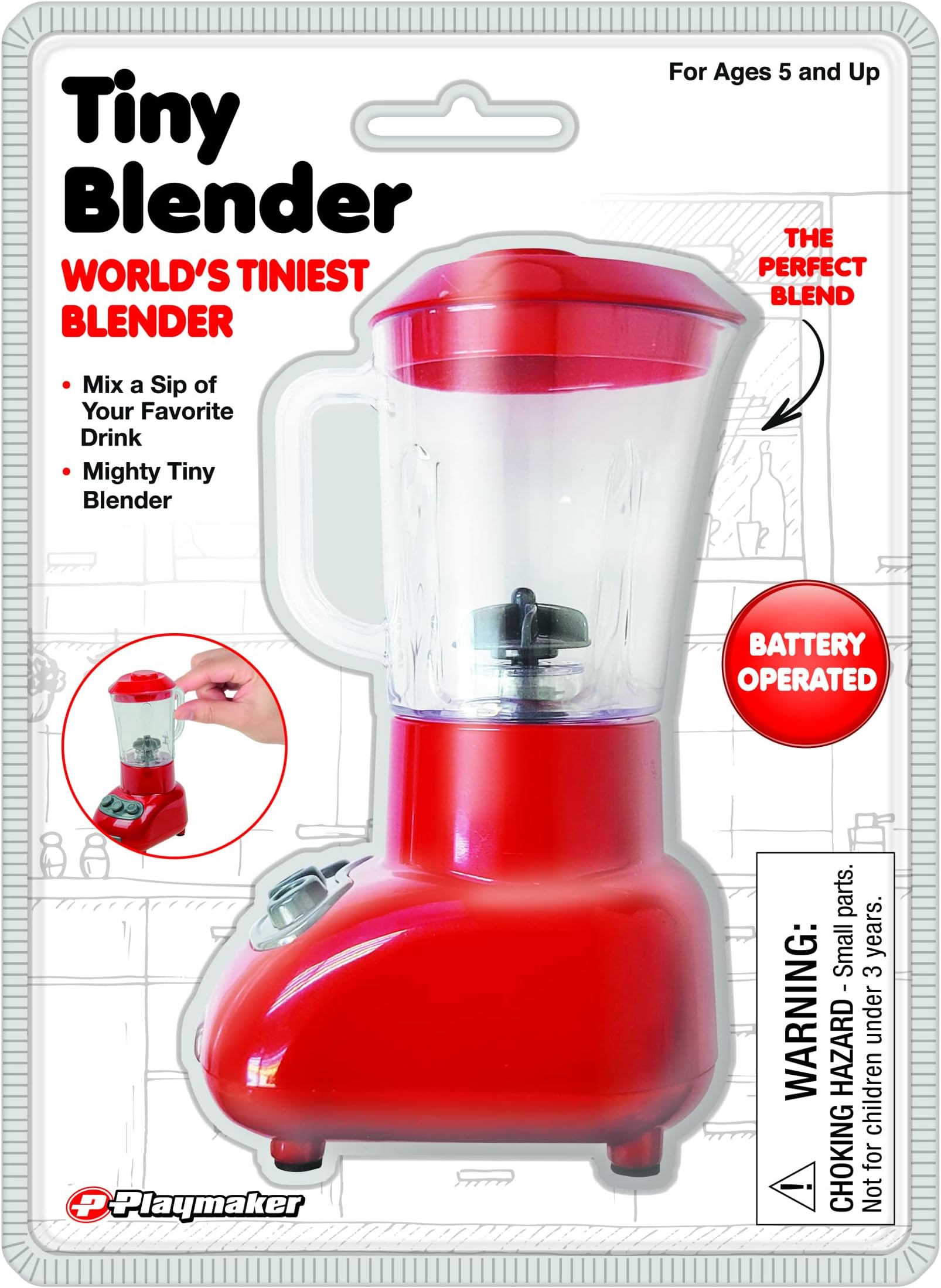 World's Tiniest Blender, Actually Blends, Perfect for Powdered Drinks