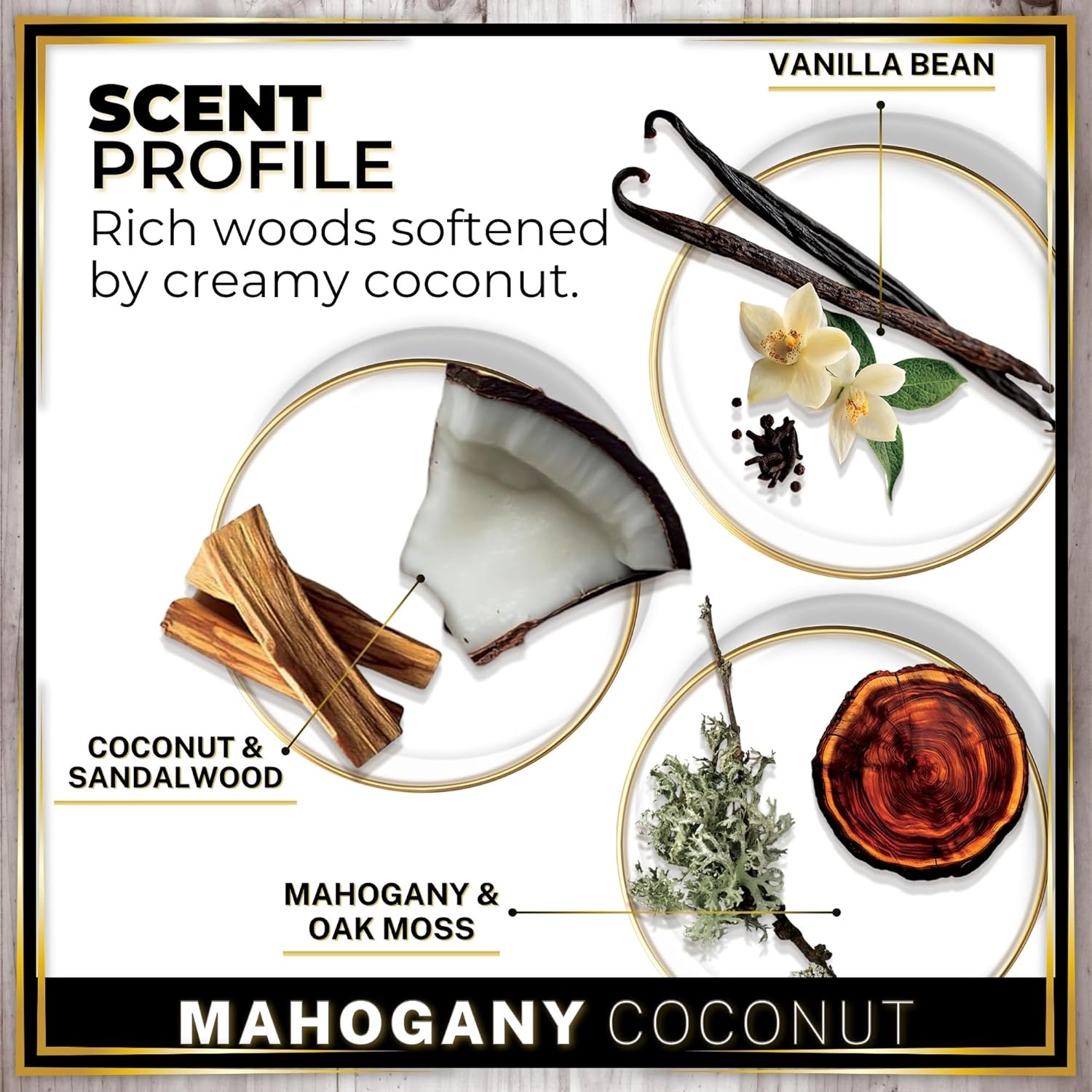 Urban Naturals Car Air Freshener Diffuser 1 Pack - Mahogany Coconut Scent, 45+ Days Long Lasting Fragrance, Made in USA, Glass & Wood, Hanging Design + Vent Cip, Easy to Use - Image 4