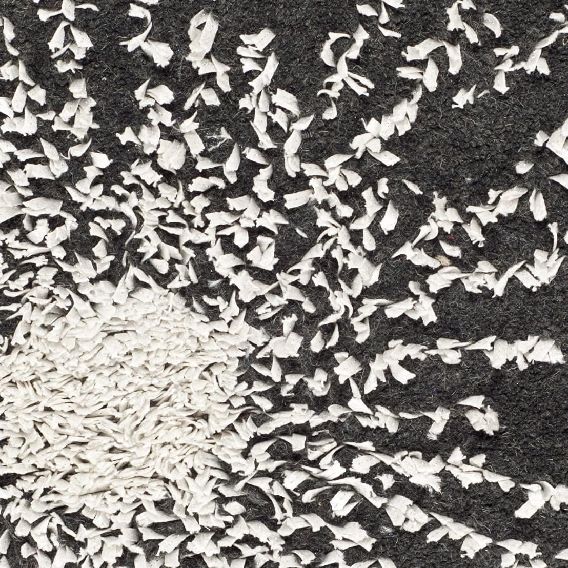 SAFAVIEH Soho Collection Accent Rug - 2' x 3', Charcoal & Ivory, Handmade Starburst Wool & Viscose, Ideal for High Traffic Areas in Entryway, Living Room, Bedroom (SOH712H)