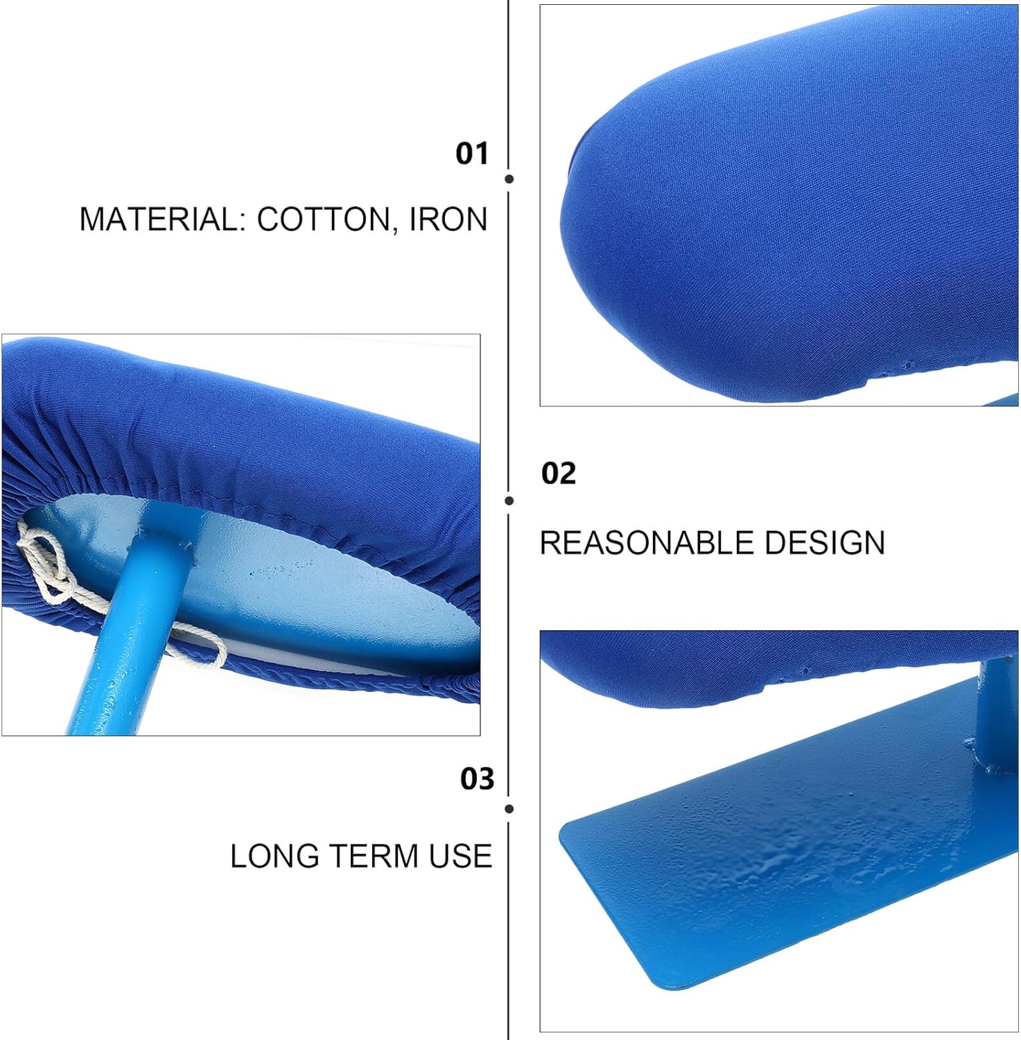 Compact Chest and Sleeve Ironing Board Heat-Resistant Cloth with Thickened Iron Base Practical Garment Pressing Aid for Home Laundry and Dry Cleaning