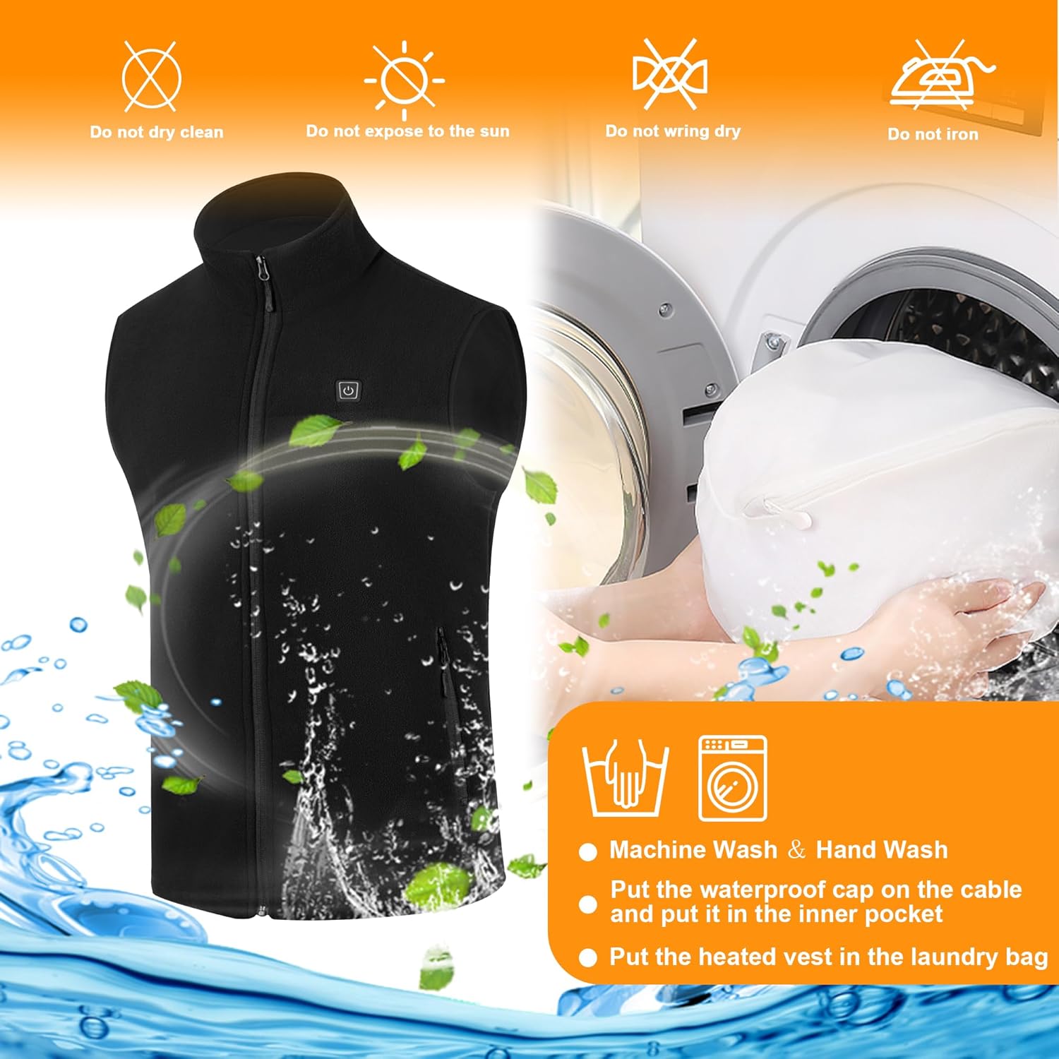 Heated Vest with Battery Pack Included, Warming Polar Fleece Smart Heating Vests - Image 5