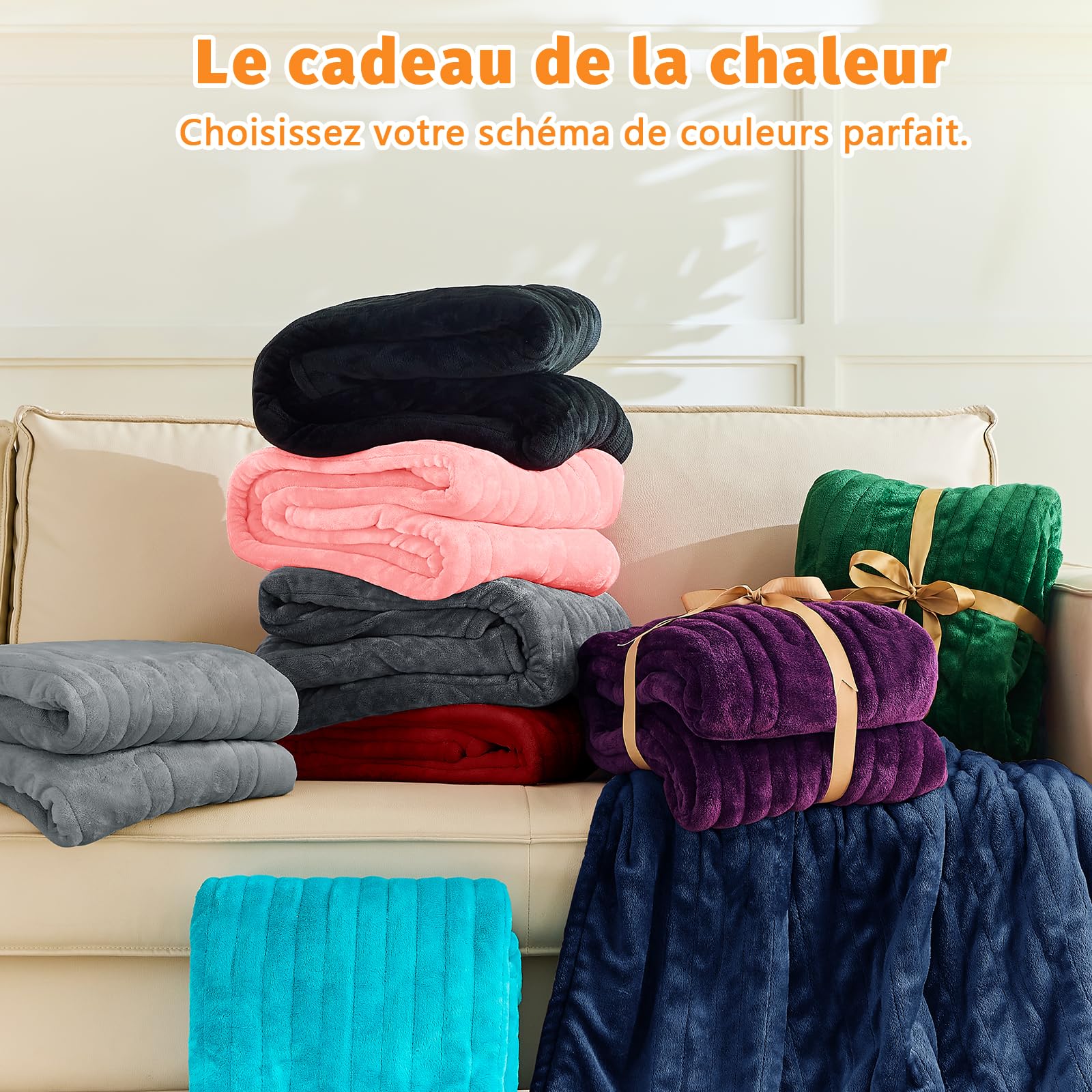 BOMOVA Heizdecke Wärmedecke mit Abschaltautomatik,Kuscheldecke flauschig Weihnachten,10 Heizstufen & 5-Stunden-Timer für Home,Geschenke für Frauen,Weihnachtsdeko für Bett Couchdecke,130x180cm,Grau
