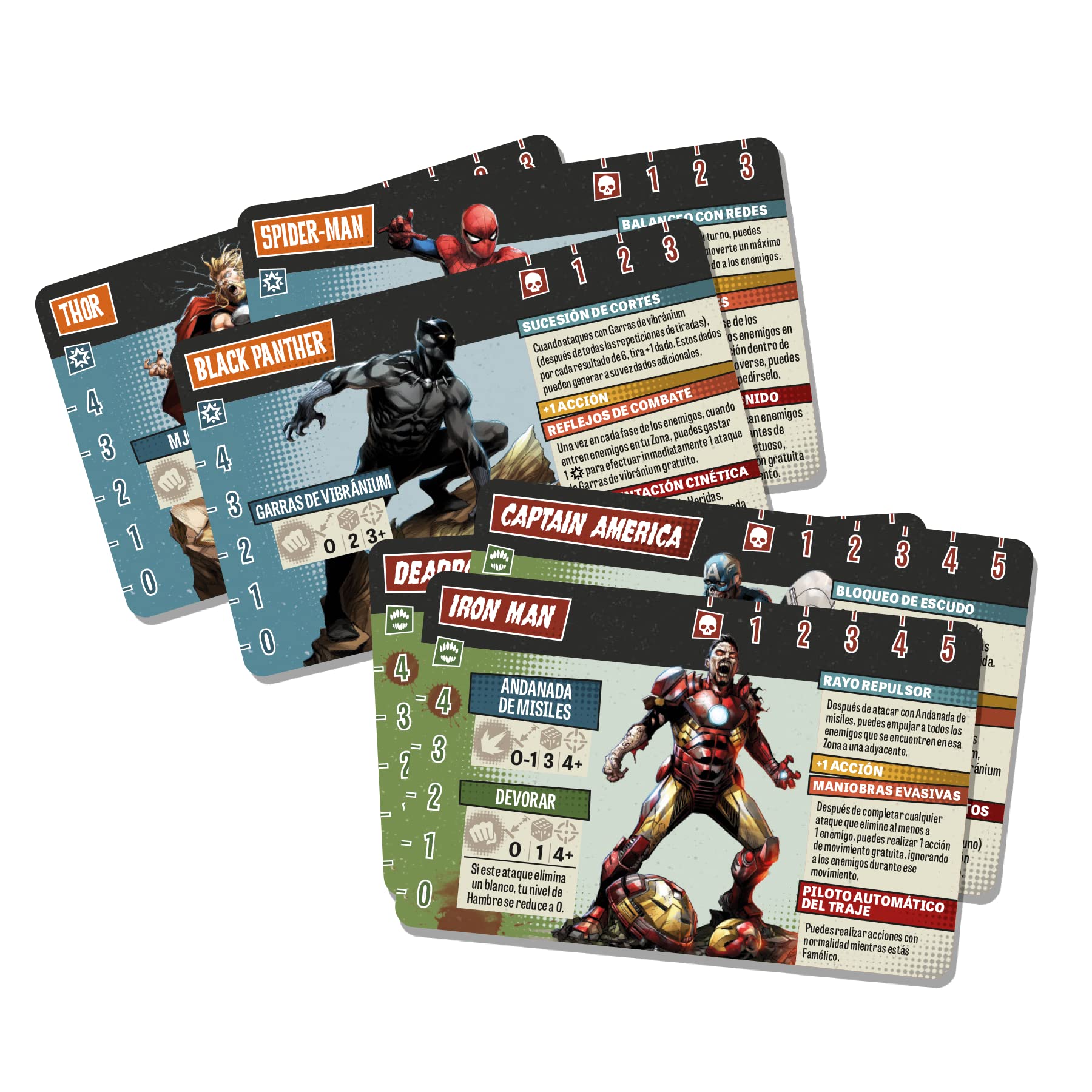 CMON | Marvel Zombies | Sii un Eroe Zombificato nell'Apocalisse Zombie | Gioco di Strategia Cooperativa| Da 14 Anni | Da 1 a 6 Giocatori | 60 Minuti per Partita- versione spagnola