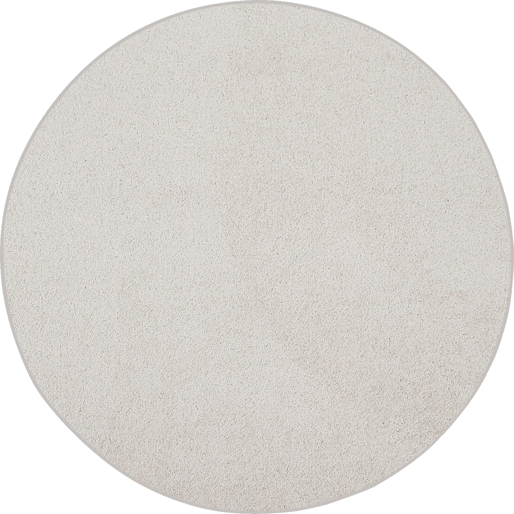 Ambiant Pet Friendly Solid Color Area Rugs Off White - 2' Round