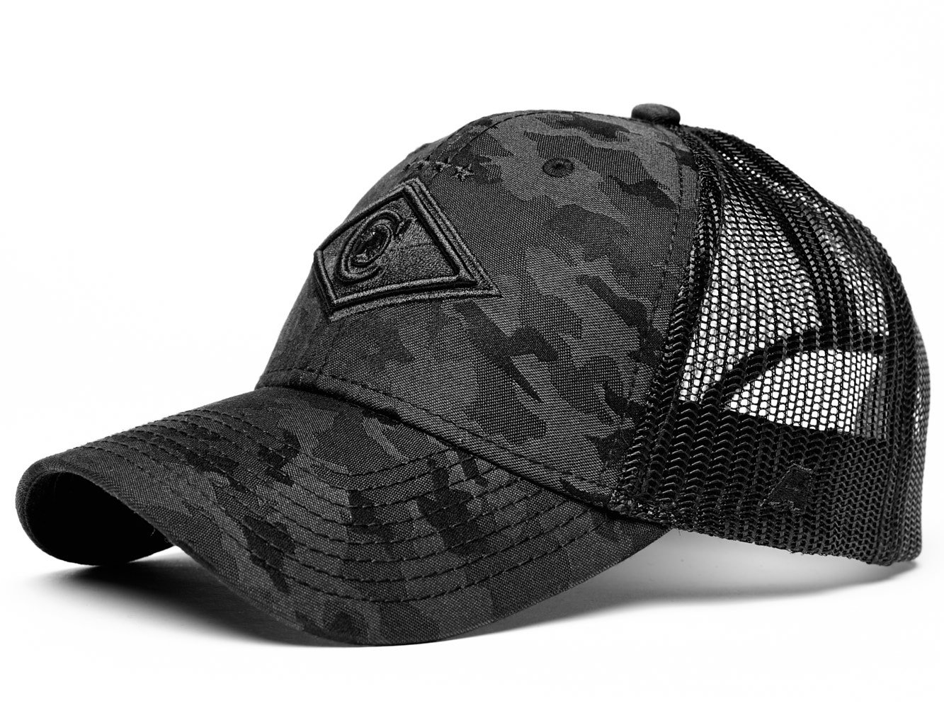 FC Spartak Moscow Club Strong Trucker hat, Russian Soccer, Black camo
