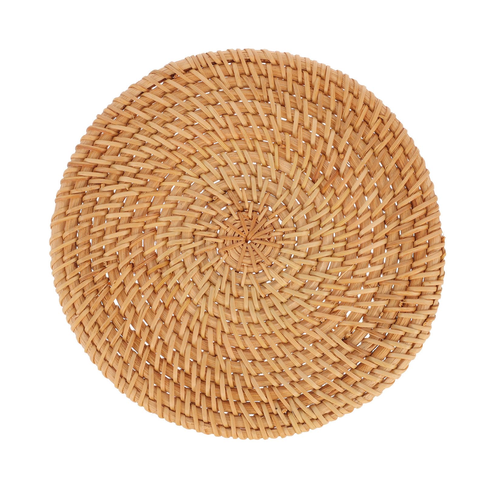 Tovaglietta Intrecciata in Rattan Marrone, Protezione Termica | 1 Pezzo, Peso Leggero, Resistenza ai Graffi, Uso su Tavolo da Pranzo e Tè