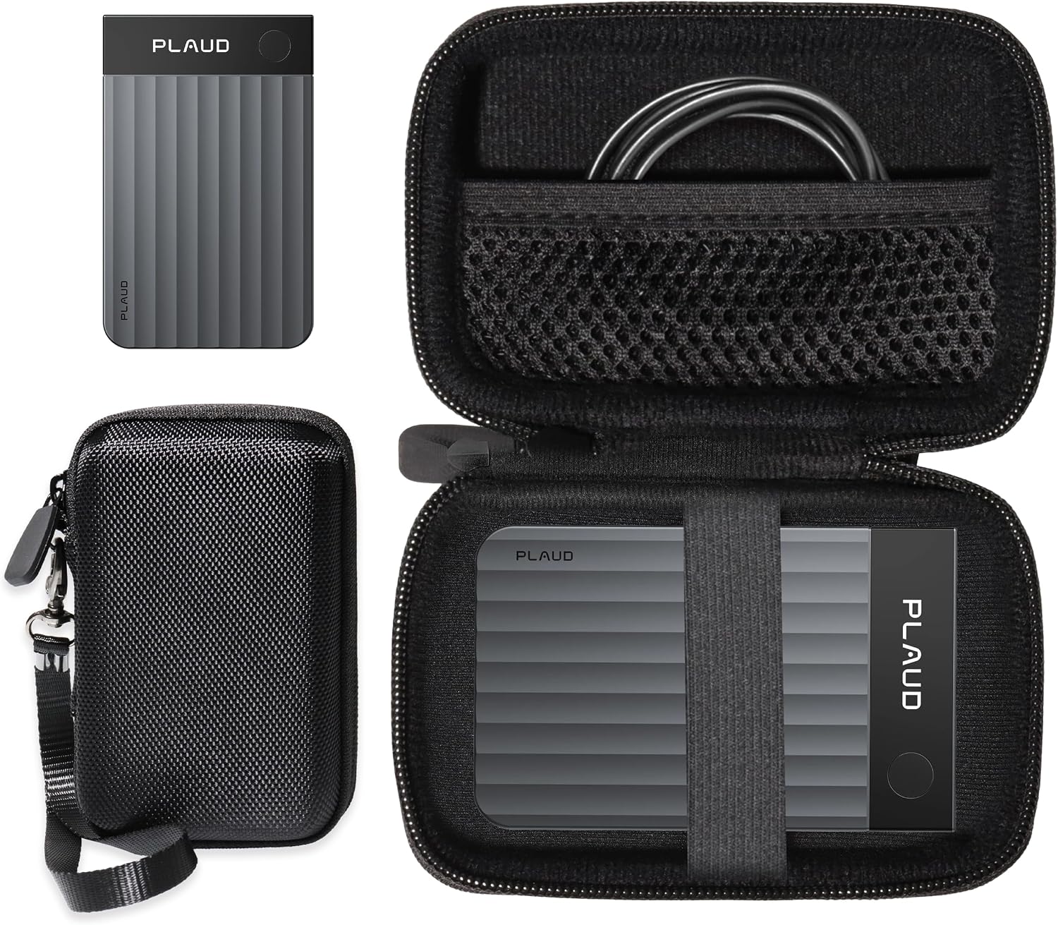 Alltravel Case for PLAUD Note Pro AI Voice Recorder w/Case, Palm Size organizing case (Mint)