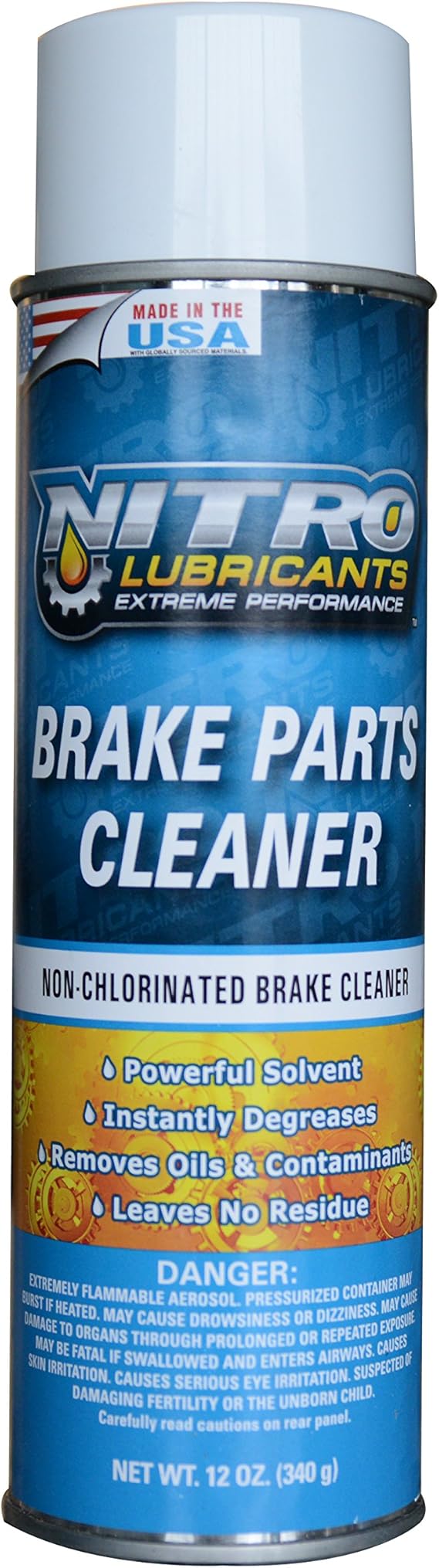 Nitro Lubricants Brake Parts Cleaner NonChlorinated/Non