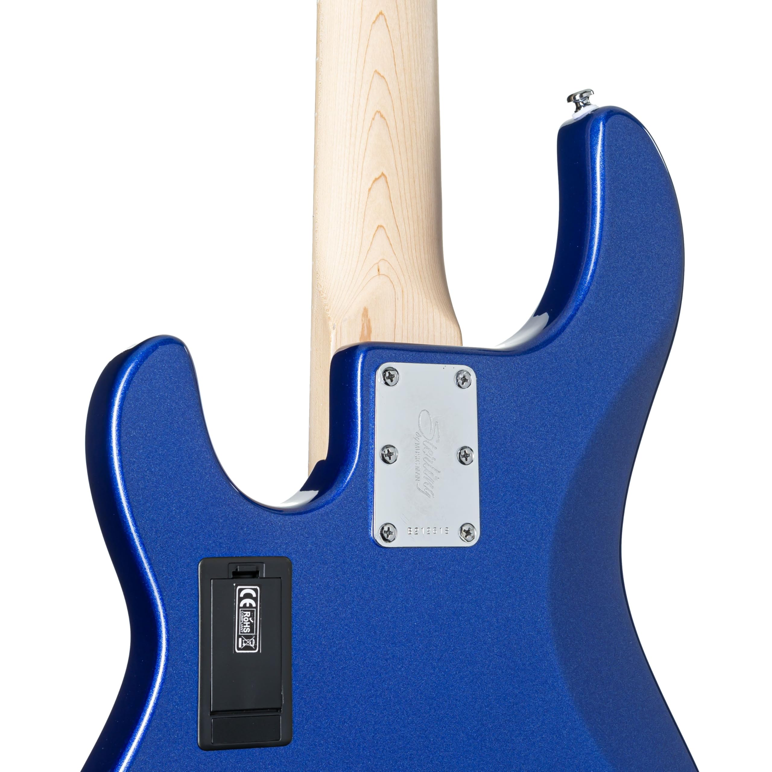 Sterling by Music Man StingRay RAY5 HH MN Cobra Blue - Basso elettrico a 5 corde